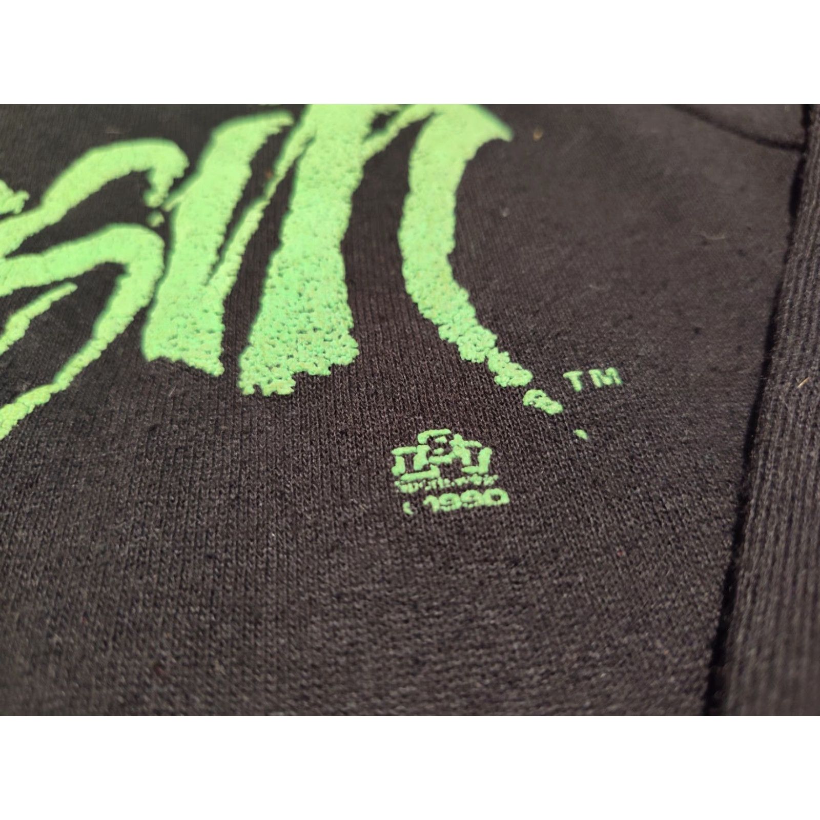Jerzees VINTAGE 90's WISCONSIN Sweatshirt Made In USA Puff Neon Green Print L Jerzees Size US L / EU 52-54 / 3 - 7 Thumbnail
