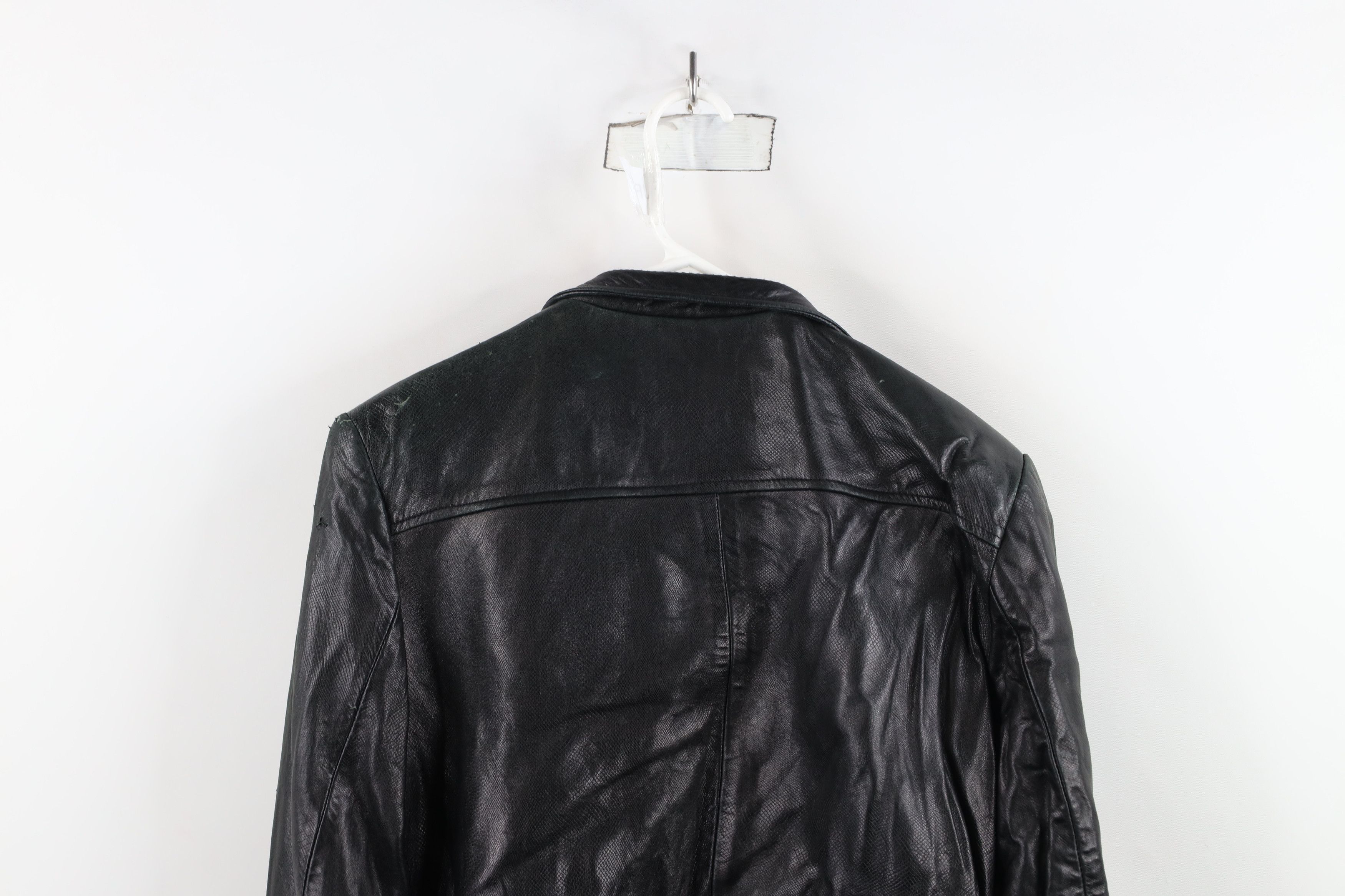 Vintage Vintage 80s 90s Streetwear Leather Cafe Racer Bomber Jacket Size XS / US 0-2 / IT 36-38 - 14 Thumbnail