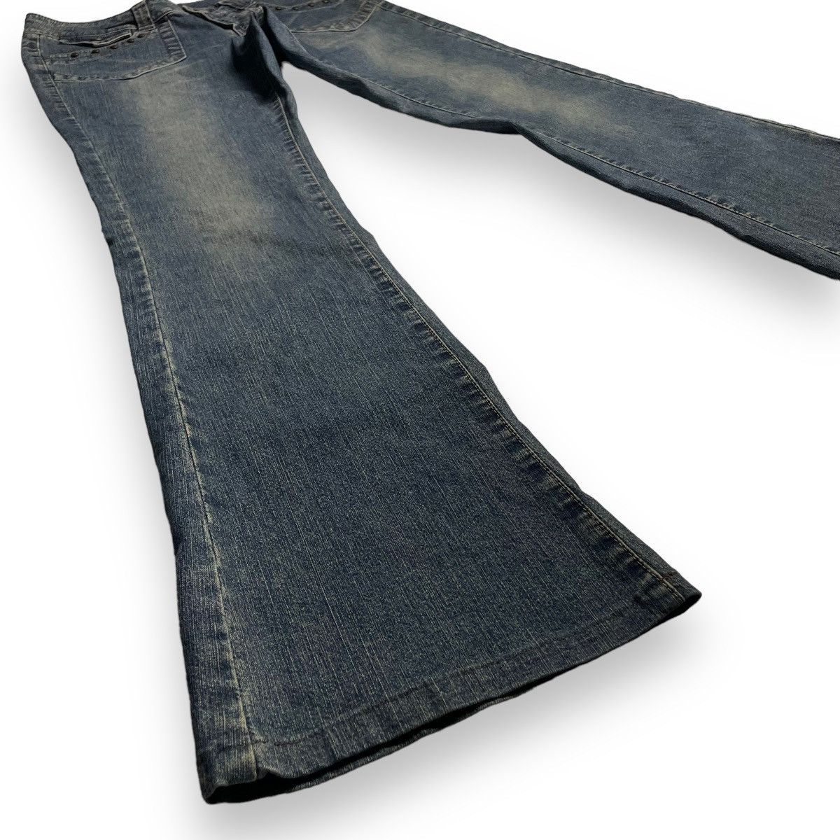 If Six Was Nine 🇯🇵 VINTAGE LUIS CHANTANT FLARE DENIM PANTS Size US 30 / EU 46 - 9 Thumbnail