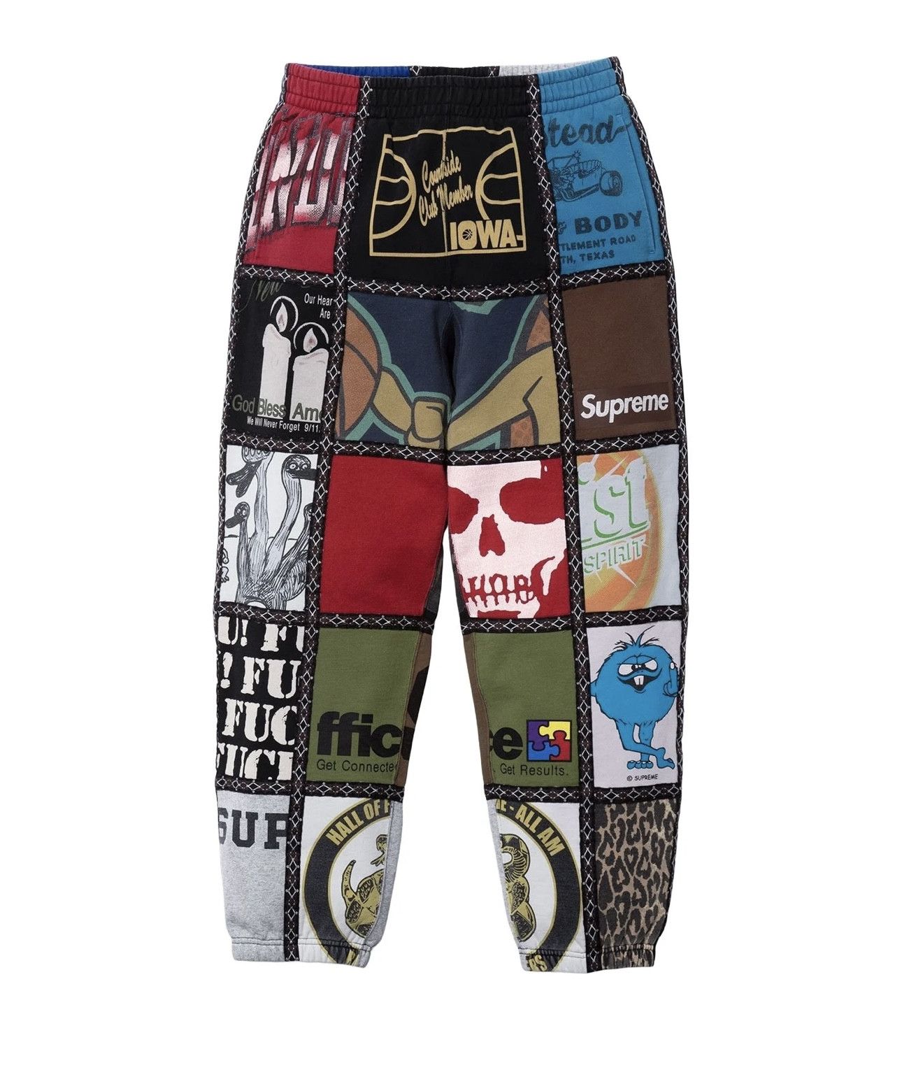 Number (N)ine × Supreme Supreme Number (N)ine Patchwork Sweatpant Size US 32 / EU 48 - 6 Thumbnail