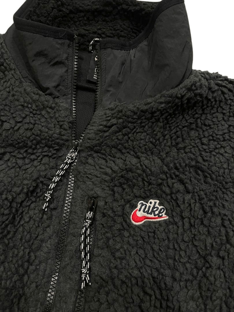 Nike 🔥 AWESOME!! NIKE SHERPA FLEECE GILET- OFF NOIR / BLACK Size US L / EU 52-54 / 3 - 2 Thumbnail
