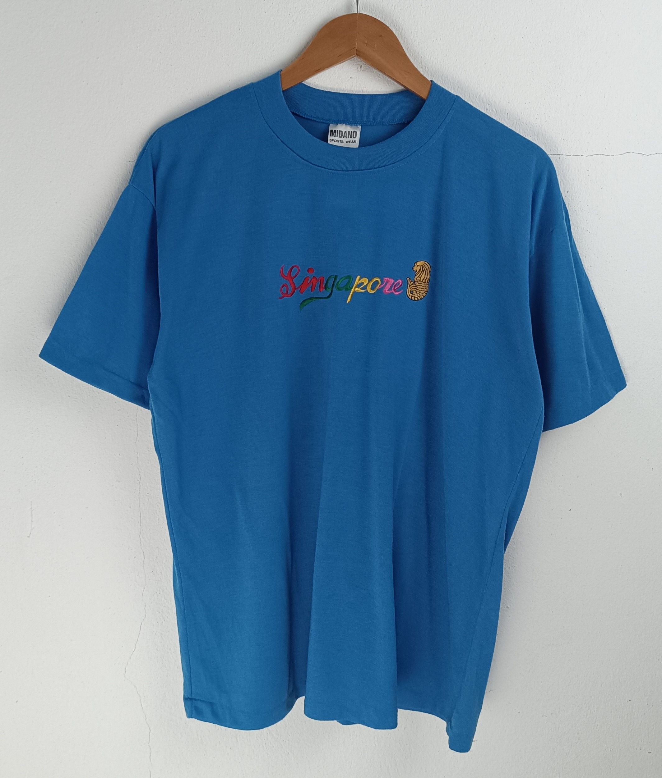 Other VINTAGE 80'S SINGAPORE EMBROIDERED LOGO TEE Size US L / EU 52-54 / 3 - 3 Thumbnail