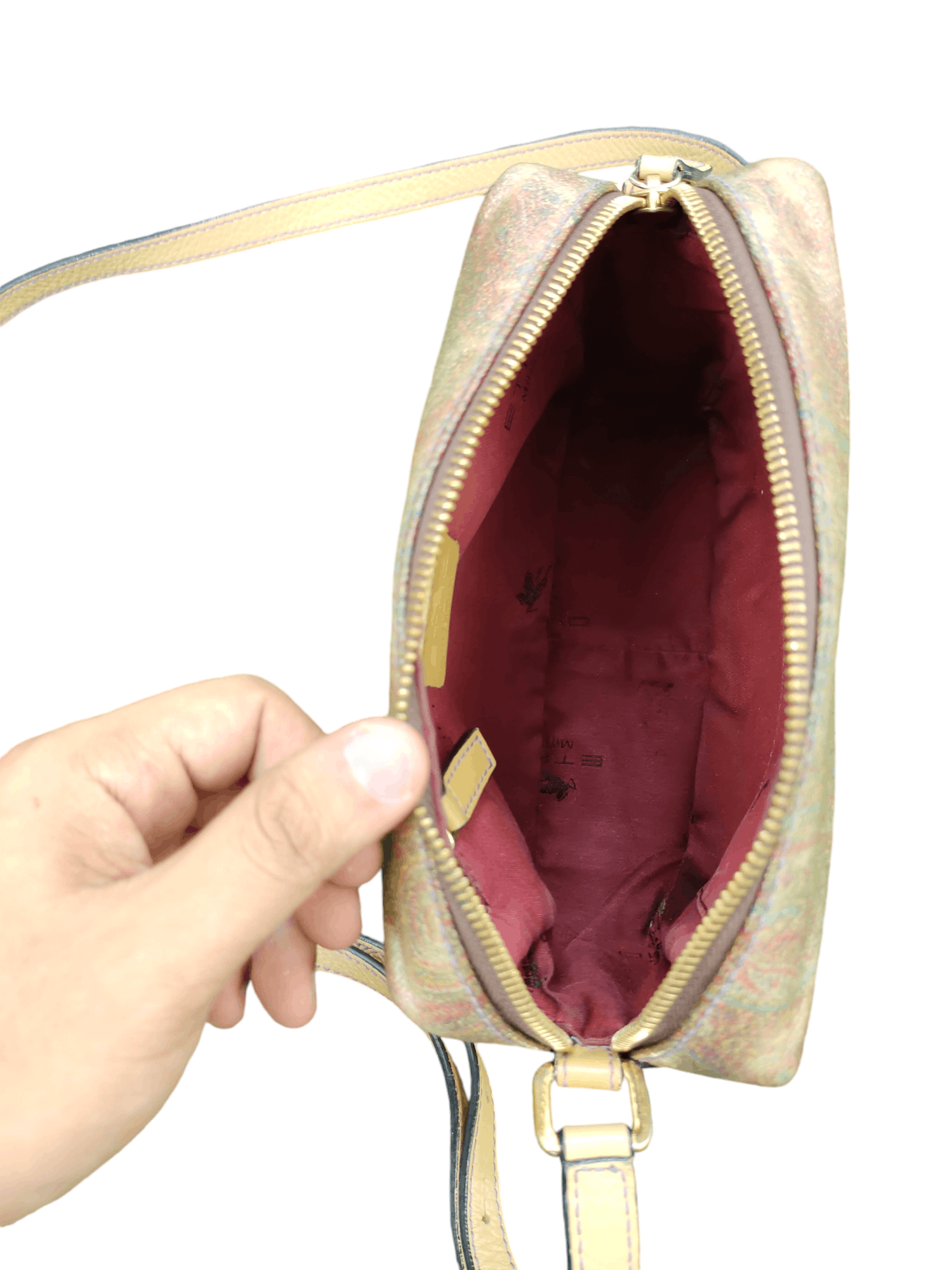 Etro Vintage 90s Etro Milano Italy Paisley Sling Bag Size ONE SIZE - 14 Thumbnail