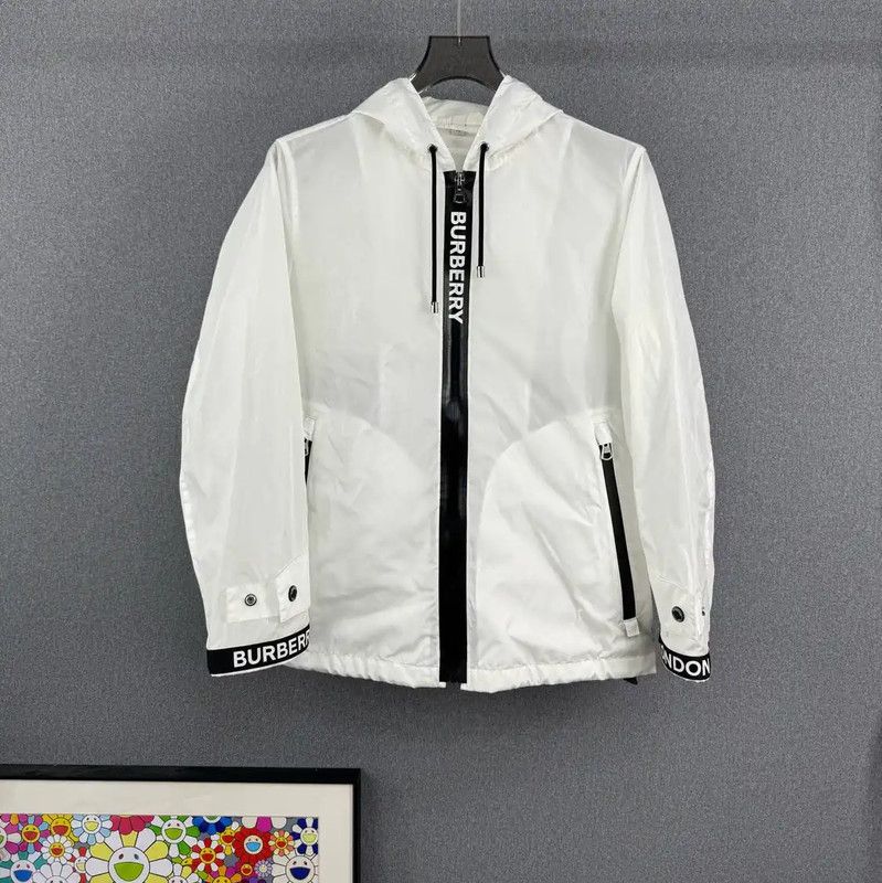 Burberry Burberry Men's White Lightweight Jacket Size US M / EU 48-50 / 2 - 1 Thumbnail