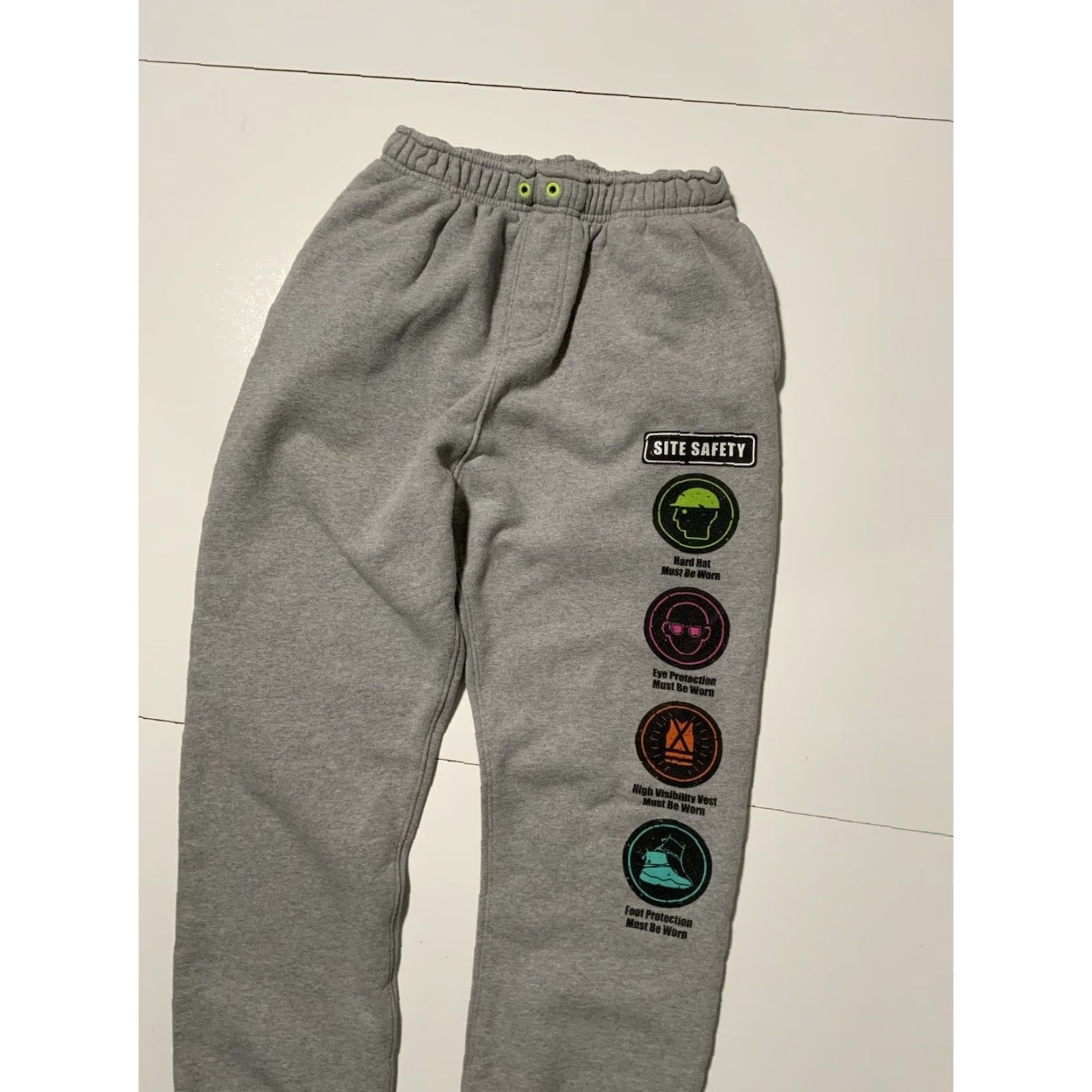 Vintage VINTAGE John Geiger Sweatpants Pants Mens 20oz French Terry 2020 Site Safety Heather Grey Jogger M Gray Size US 31 - 4 Thumbnail