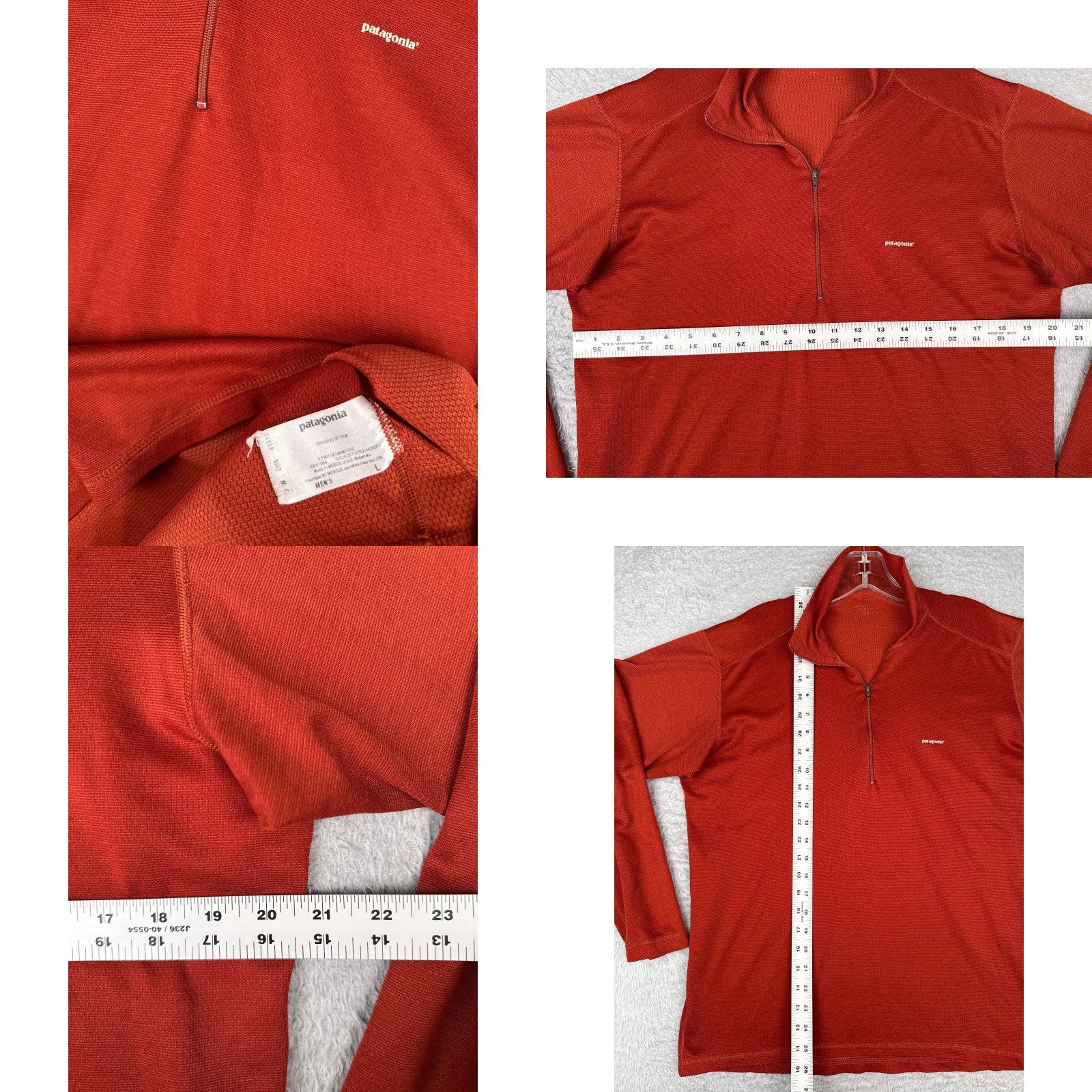 Patagonia Patagonia Shirt Men L Red Capilene Mock Neck 1/4 Zip 100% Polyester Shirt Mens Red Capilene Mock Neck 1/4 Zip Patagonia Size US L / EU 52-54 / 3 - 8 Thumbnail