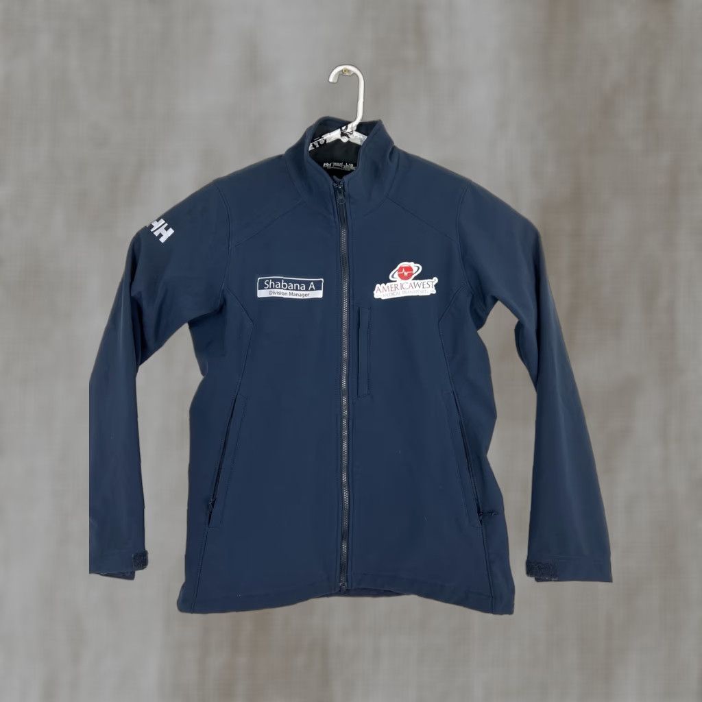 Helly Hansen Helly Hansen Womens Jacket L Navy Blue Full Zip Logo Business Size L / US 10 / IT 46 - 1 Thumbnail