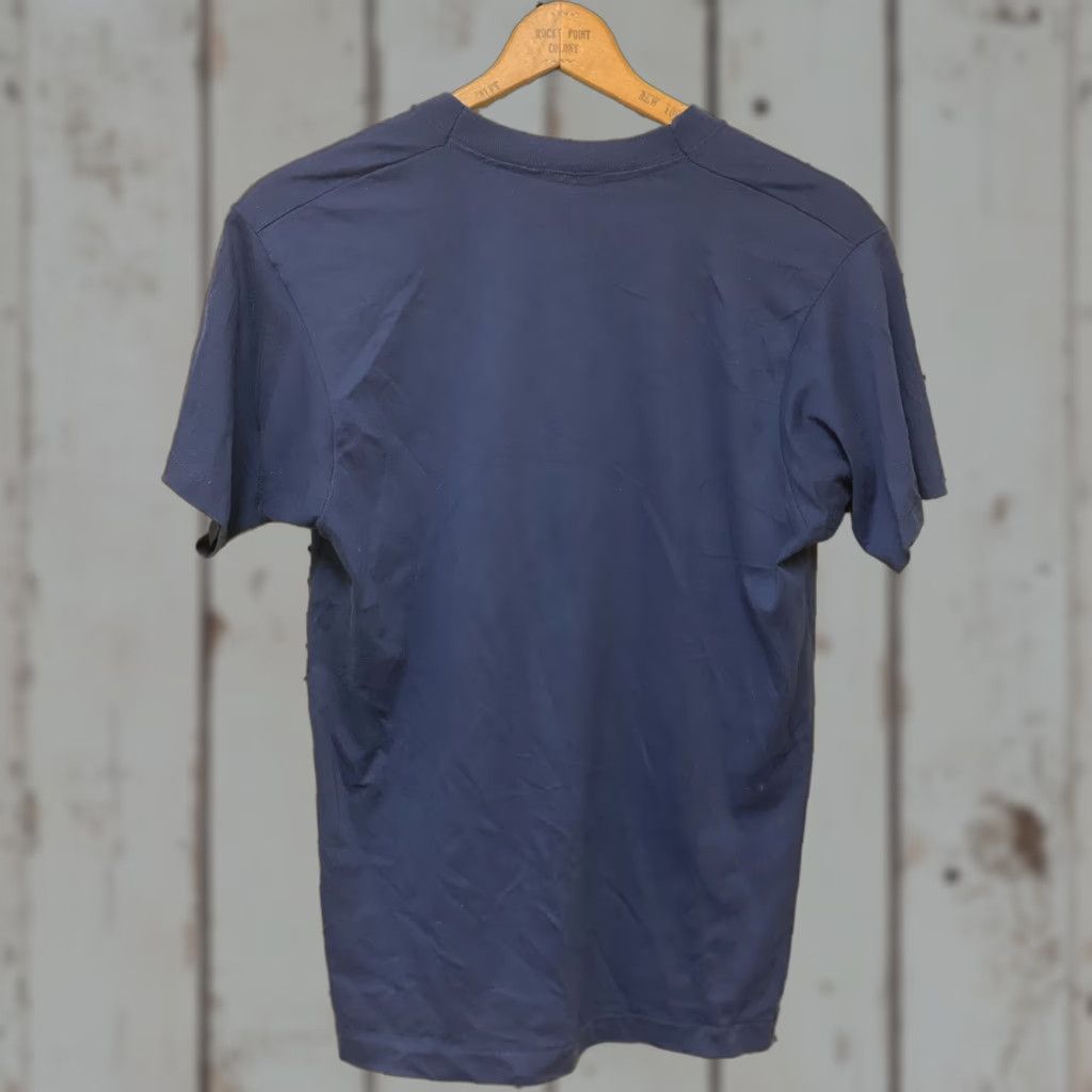 Vintage VINTAGE Lineman Electic Blue Short Sleeve T-shirt Single Stitch L Mens Blue Cotton Blend Crew Neck Stitched Size US L / EU 52-54 / 3 - 1 Thumbnail