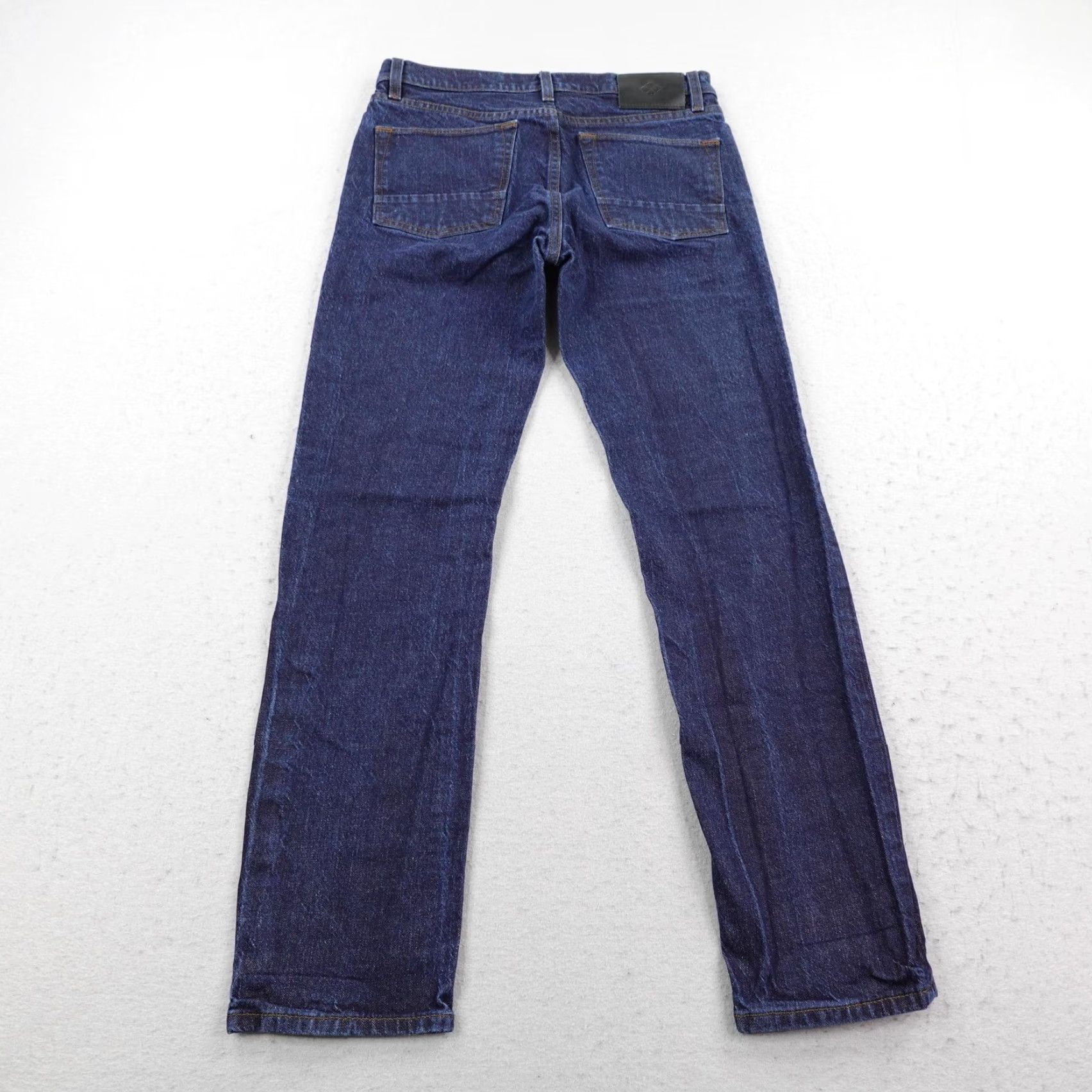 Roark Roark Jeans Mens 32x32 Dark Wash Blue Raw Denim Straight Leg Hemp Blend Flex Size US 32 / EU 48 - 4 Thumbnail