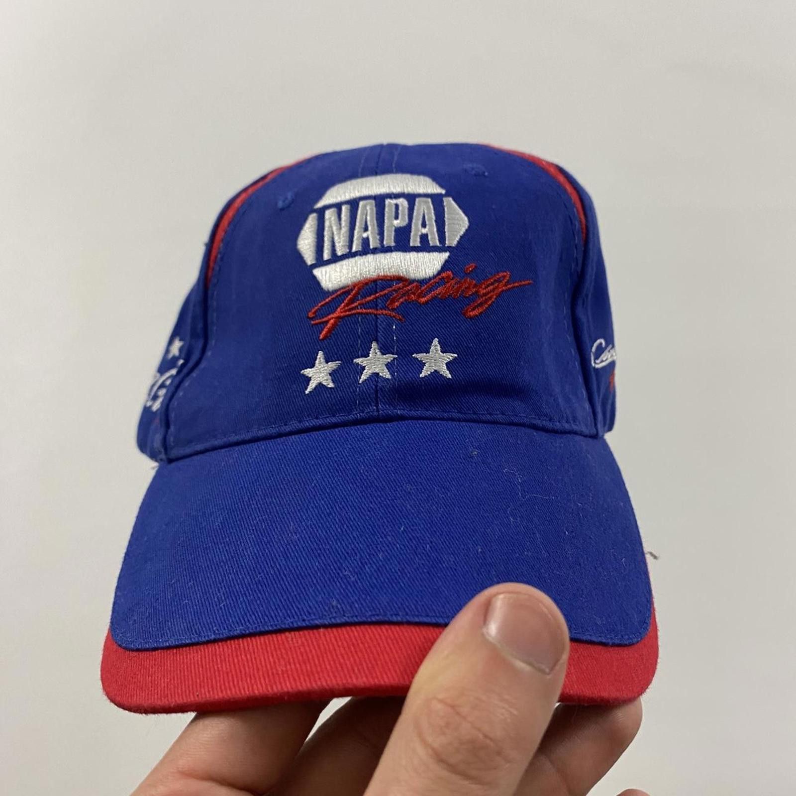 Vintage American Vintage Men's Blue and Multi Hat Size ONE SIZE - 1 Thumbnail