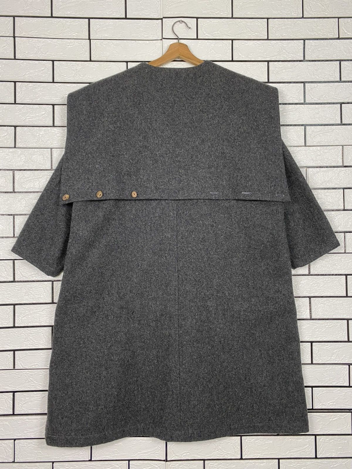 Comme des Garcons 🔥VINTAGE 80’s COMME DES GARCONS WOOL DOUBLE BREAST HOODIE Size US L / EU 52-54 / 3 - 21 Thumbnail