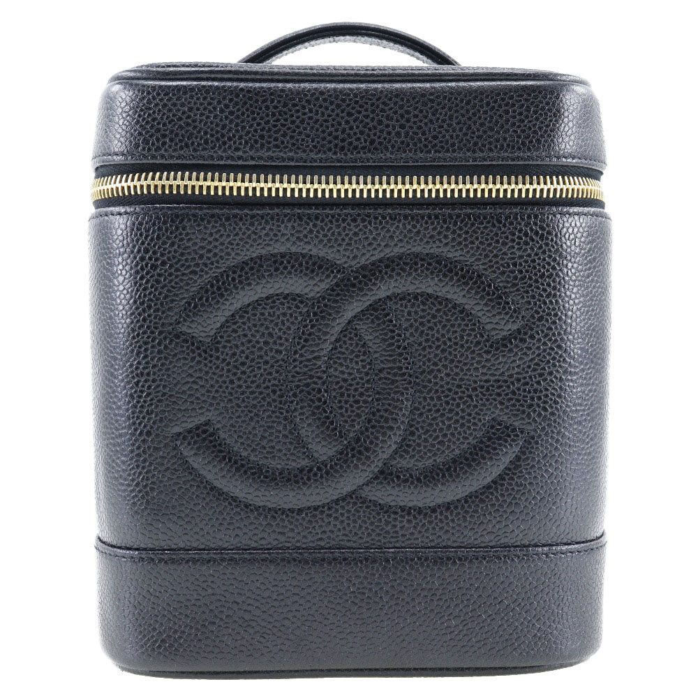 Chanel Vanity Black Leather Handbag (Pre-Owned) Size ONE SIZE - 1 Thumbnail