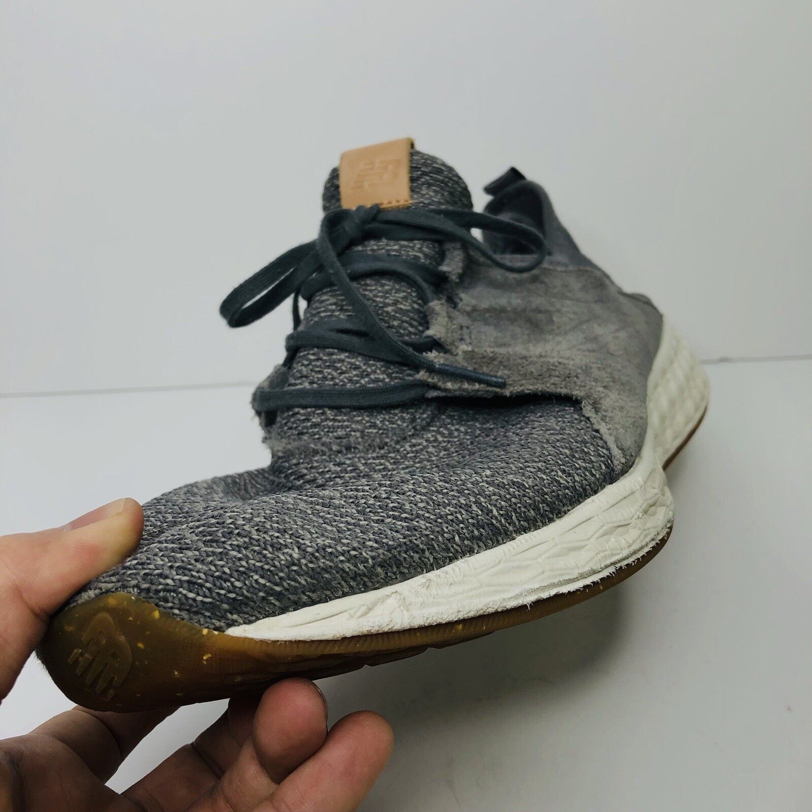 New Balance NB Fresh Foam Cruz V1 Gray Athletic Sneakers Sz14 Castlerock Size US 14 / EU 47 - 13 Thumbnail