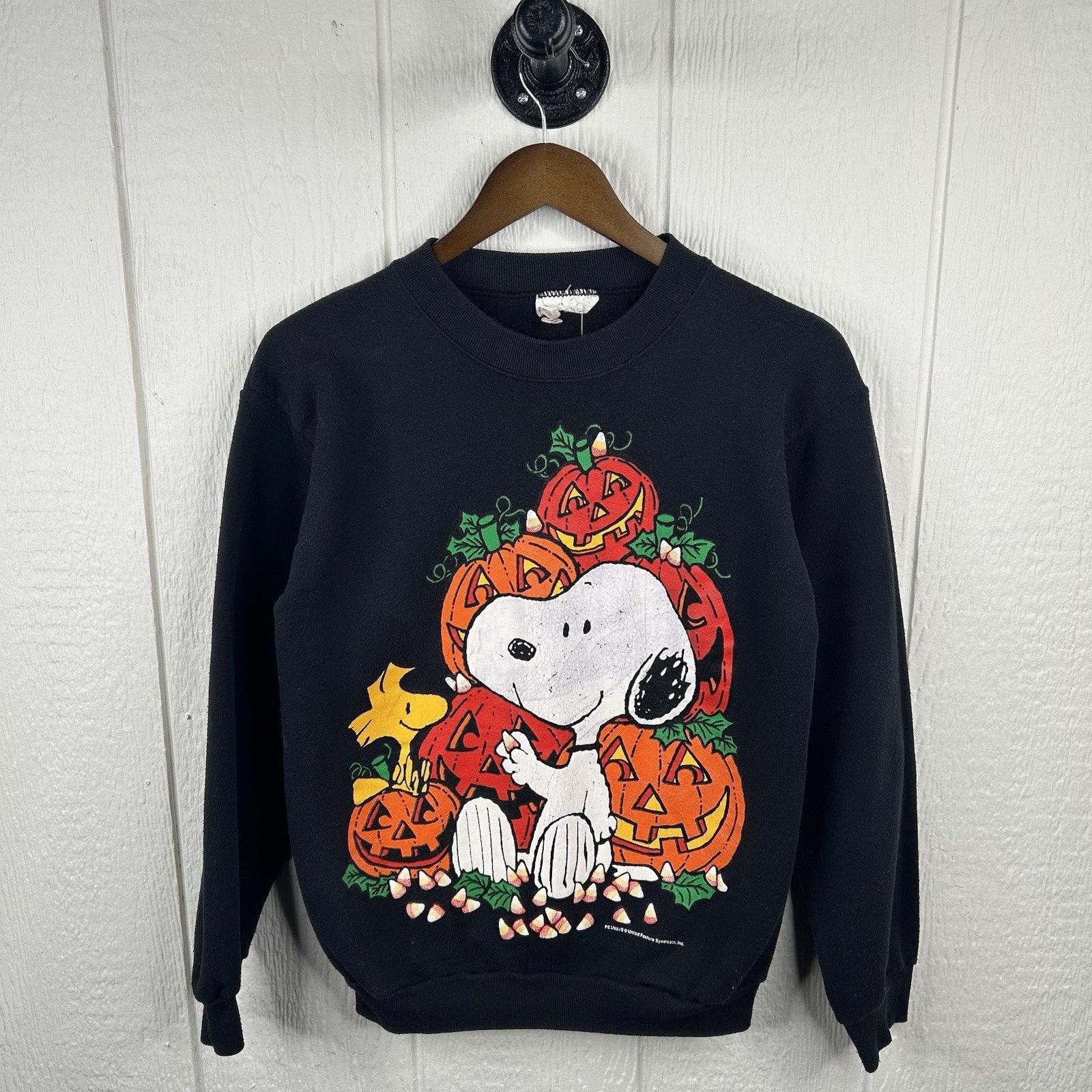 Vintage Vintage 80’s Graphic Snoopy Halloween Black Crew Size Small Size US S / EU 44-46 / 1 - 1 Thumbnail