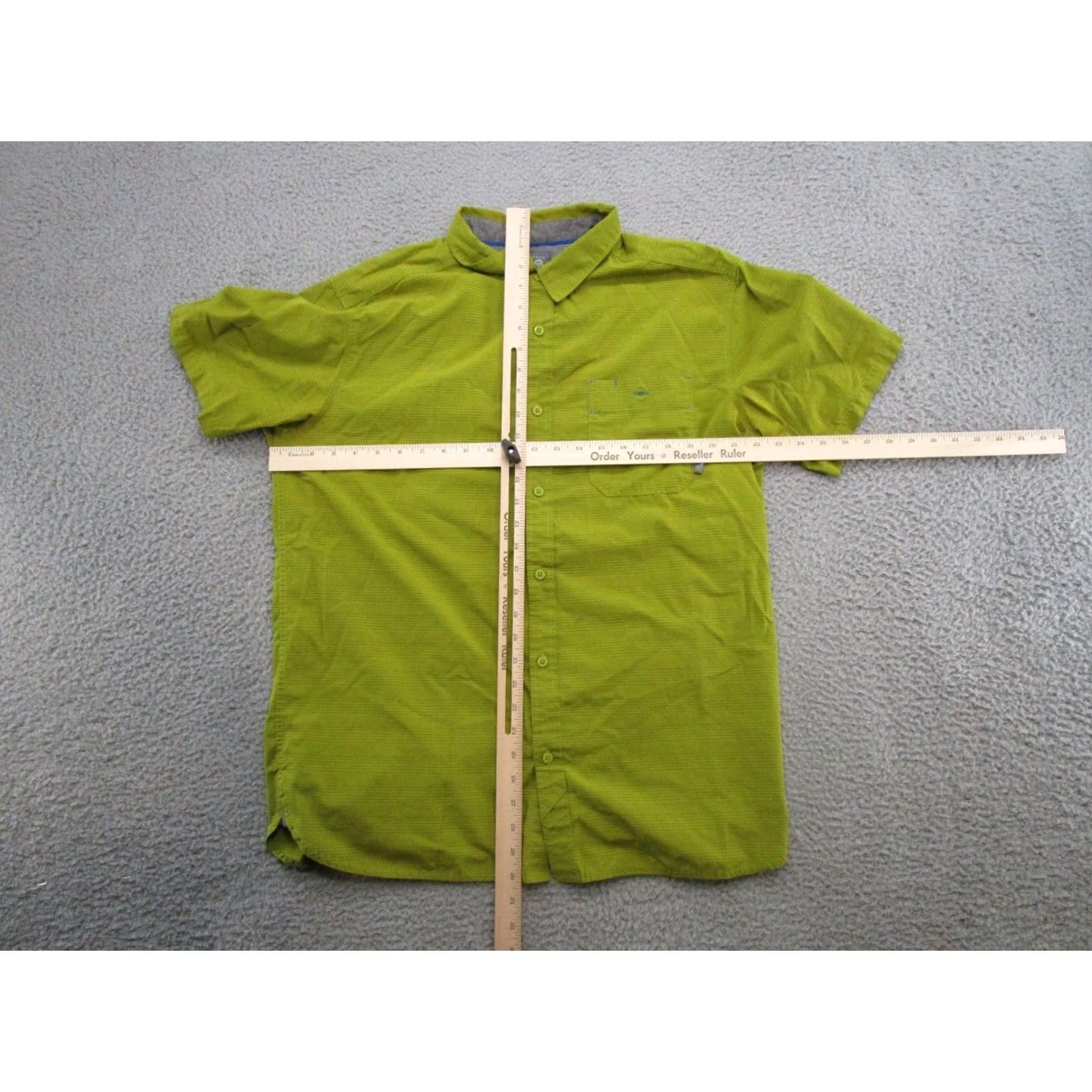 Mountain Hardwear Mountain Hardwear Shirt Men L Green Short Sleeve Button-Up Outdoor Collared Cotton Woven Vintage No Size US L / EU 52-54 / 3 - 5 Thumbnail