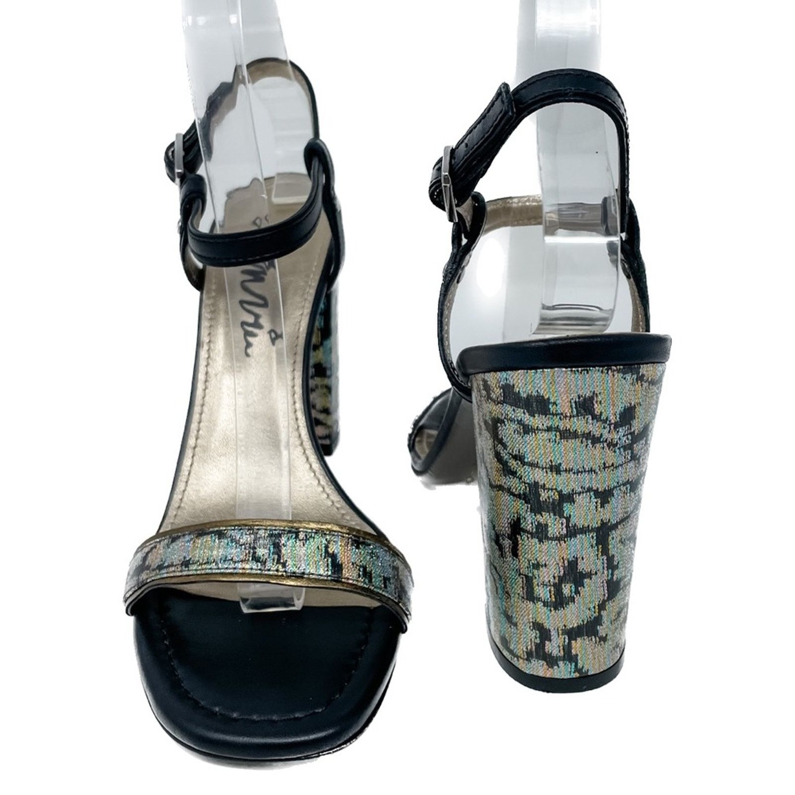 Lanvin Lanvin Rainbow holographic block heel sandals 38.5 Size US 8.5 / IT 38.5 - 7 Thumbnail