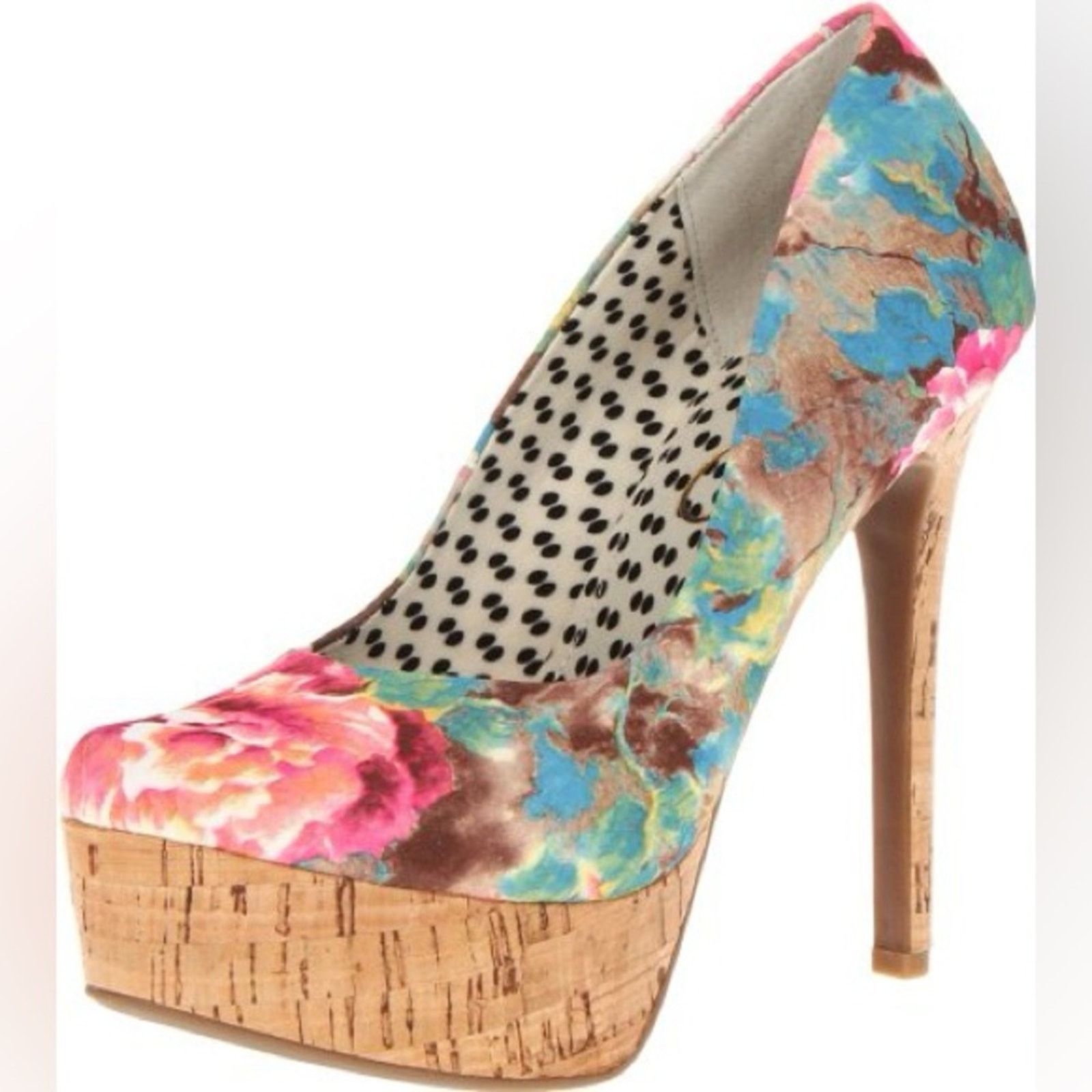 Jessica Simpson JESSICA SIMPSON Bright Floral Platform Heels (Size 6.5) Size US 6.5 / IT 36.5 - 13 Thumbnail