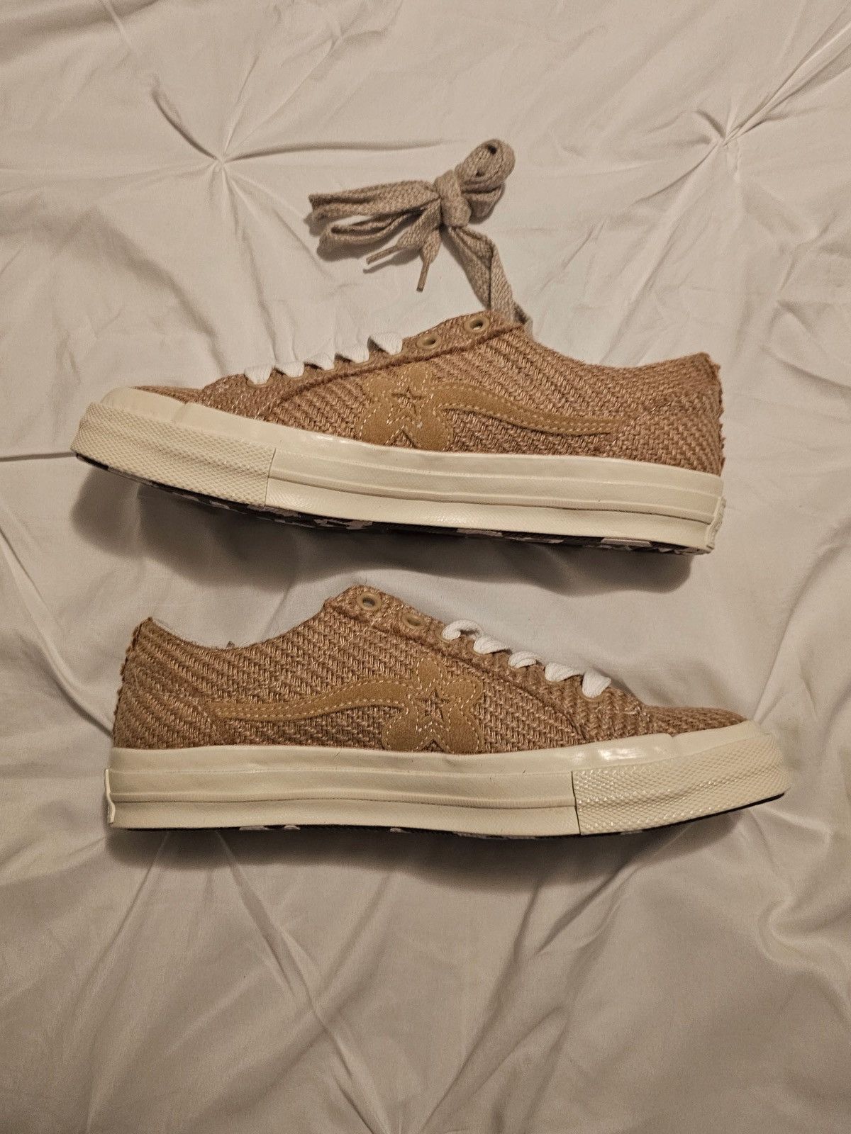 Converse × Golf Wang × Golf le Fleur Golf le fleur One Star Ox Beige Size US 7.5 / EU 40-41 - 2 Thumbnail
