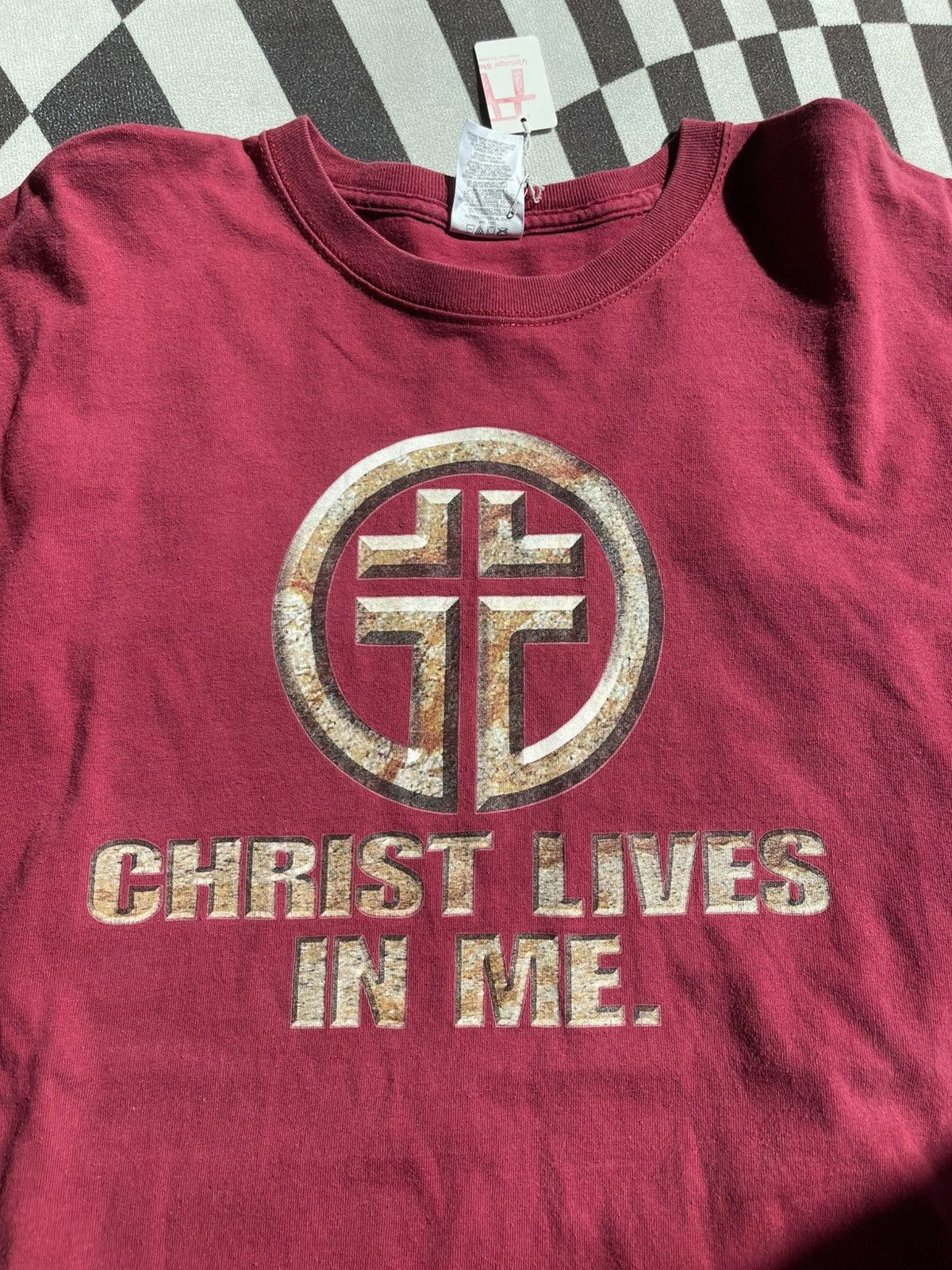 Vintage Vintage Jerzees "Christ Lives In Me" Graphic T-Shirt - 2XL Size US XXL / EU 58 / 5 - 4 Thumbnail