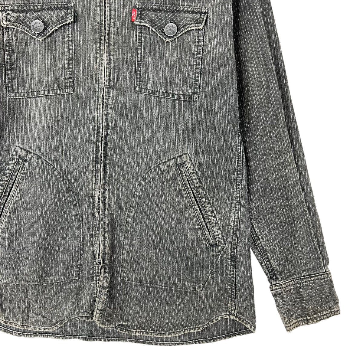 Levi's × Levi's Vintage Clothing 🔥 LEVIS MOVIN ON HIKORY PINSTRIPE ZIPPER JACKET Size US L / EU 52-54 / 3 - 4 Thumbnail