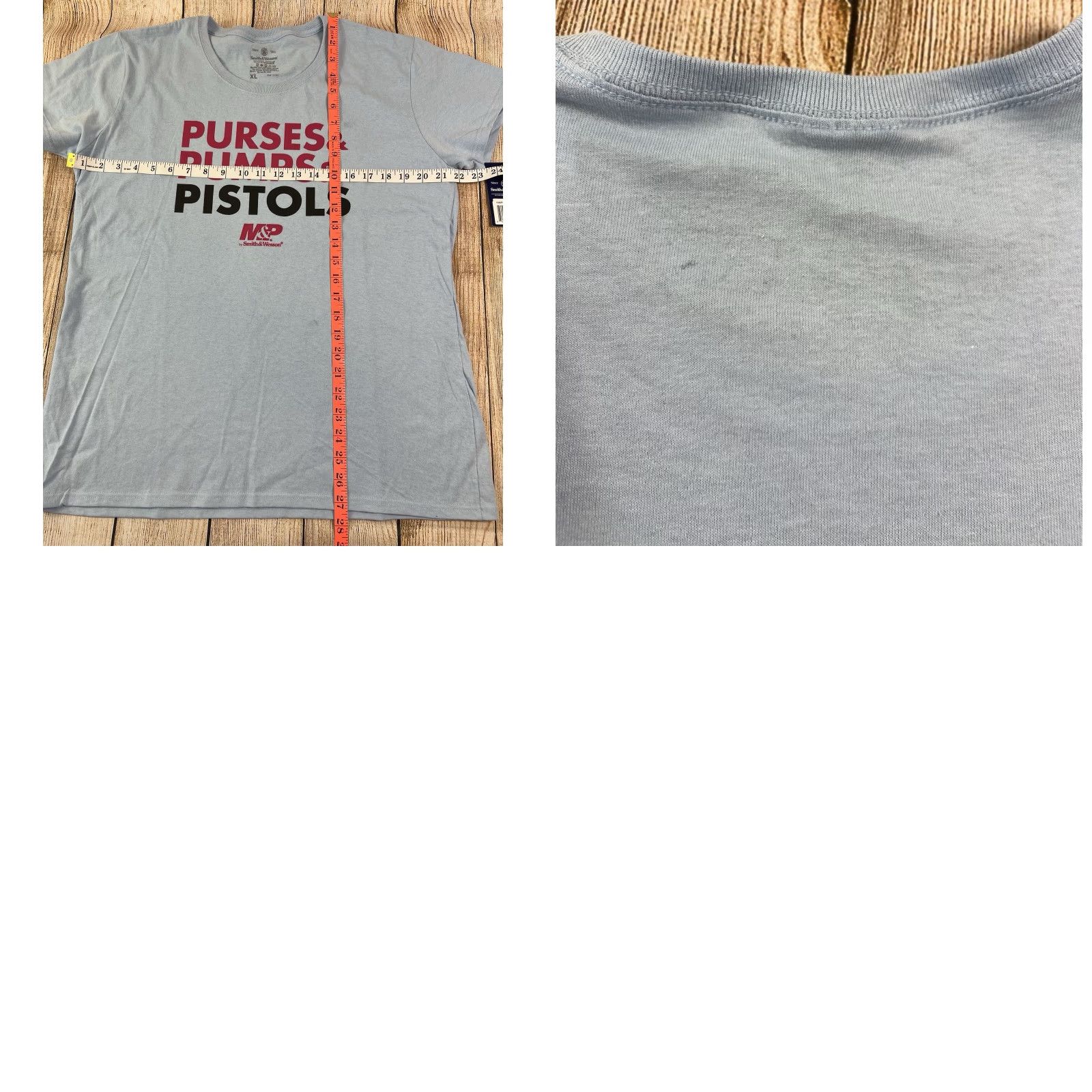 Vintage Smith & Wesson T-Shirt Women XL Blue NWT Purses Pumps Pistols Size XL / US 12-14 / IT 48-50 - 8 Thumbnail