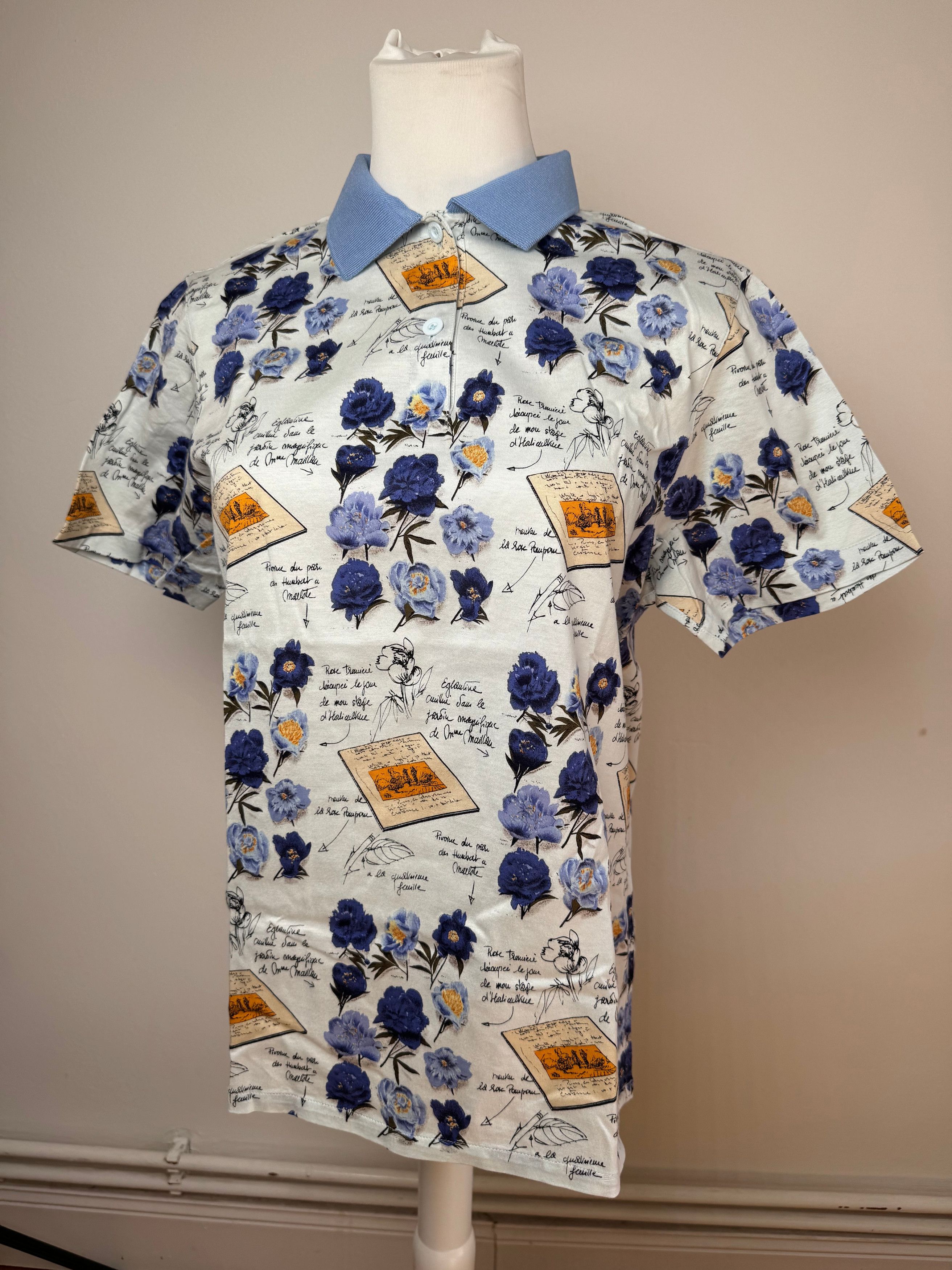Dior Vintage Poloshirt Blue White L Size L / US 10 / IT 46 - 1 Thumbnail