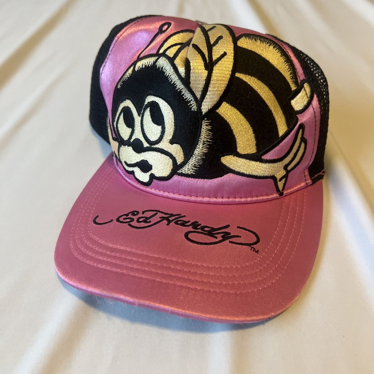 Ed Hardy Pink Ed Hardy Trucker Hat Size ONE SIZE - 1 Thumbnail