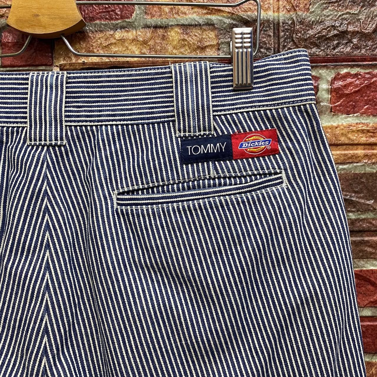 Dickies DICKIES X TOMMY Hickory Stripe Workwear Carpenter Pants Size US 33 - 7 Thumbnail