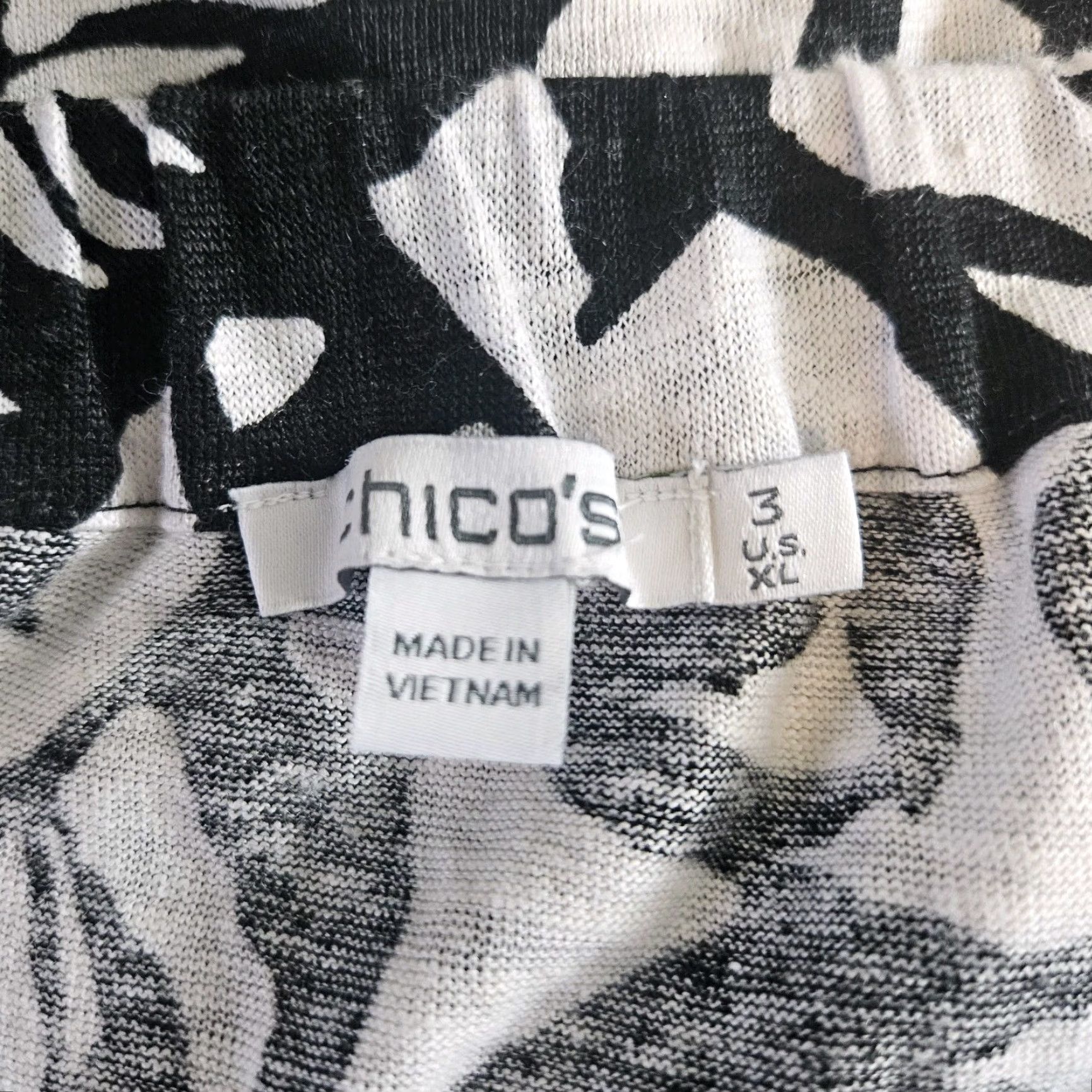 Vintage Chico's Blouse Women Off The Shoulder XL Black Linen Size XL / US 12-14 / IT 48-50 - 5 Thumbnail