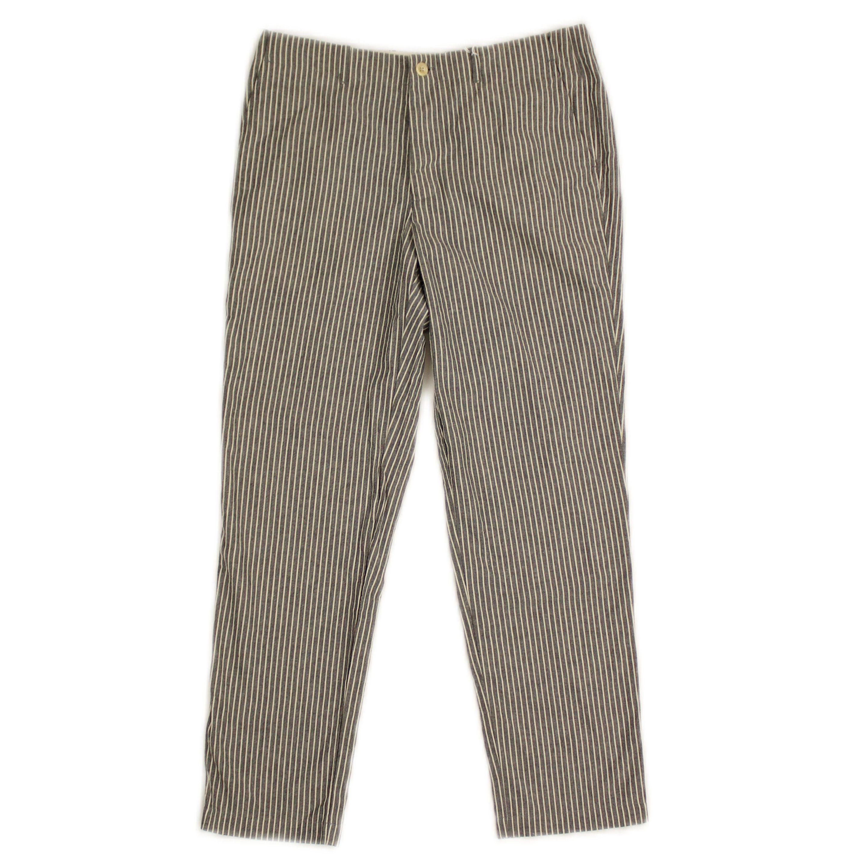 image of Freemans Sporting Club Grey Stripe Pants Size 34, Men's