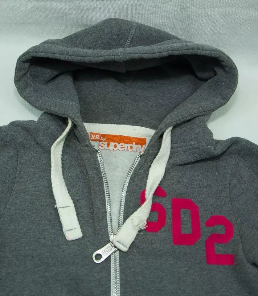 Superdry GIRLS WOMENS SUPERDRY HOODY ZIP SIZE XS VGC - Size XS / US 0-2 / IT 36-38 - 3 Thumbnail