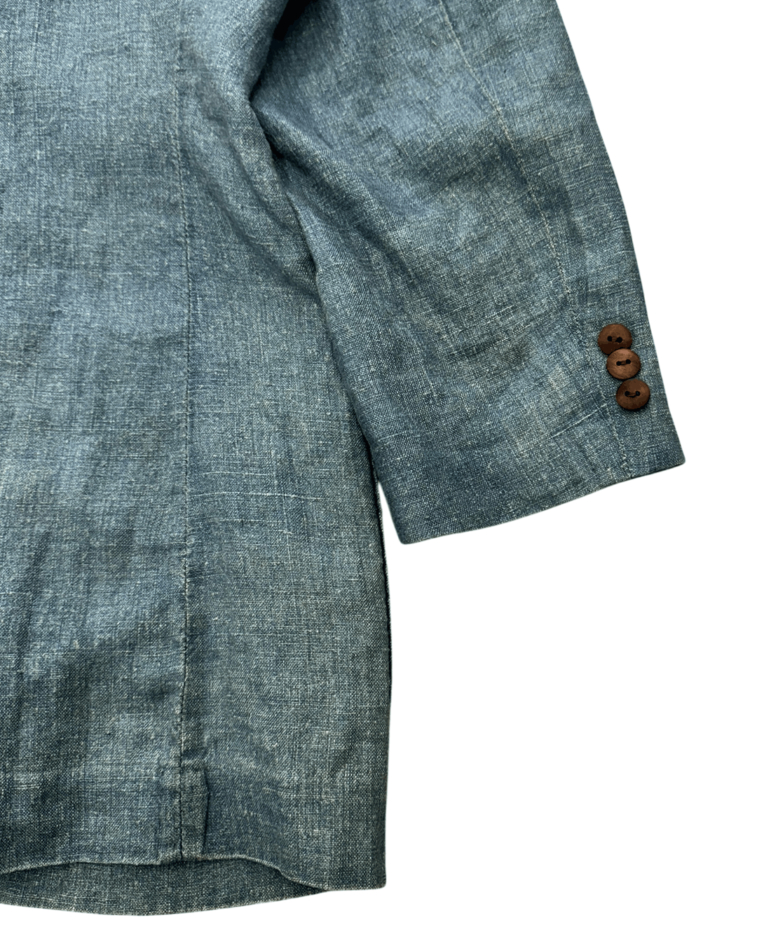 Giorgio Armani Armani Jeans 90s Linen Jacket Blue Size US L / EU 52-54 / 3 - 8 Thumbnail