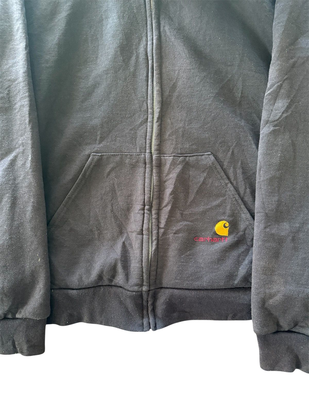 Carhartt VINTAGE CARHARTT DISTRESS ZIPPER HOODIES Size US L / EU 52-54 / 3 - 4 Thumbnail