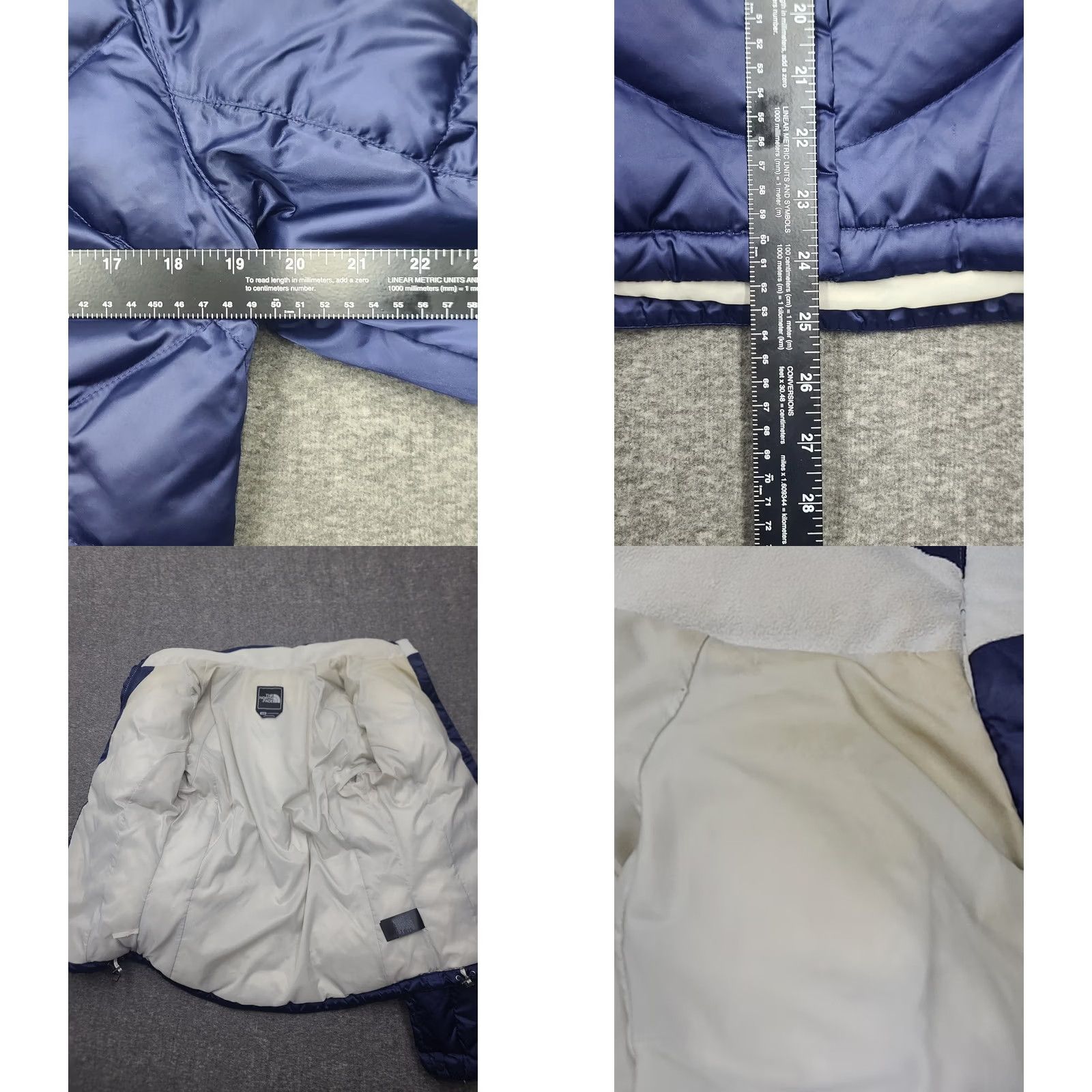 The North Face The North Face Womens M Flare 550 Down Puffer Jacket Coat Navy Blue Quilted Warm Size M / US 6-8 / IT 42-44 - 8 Thumbnail