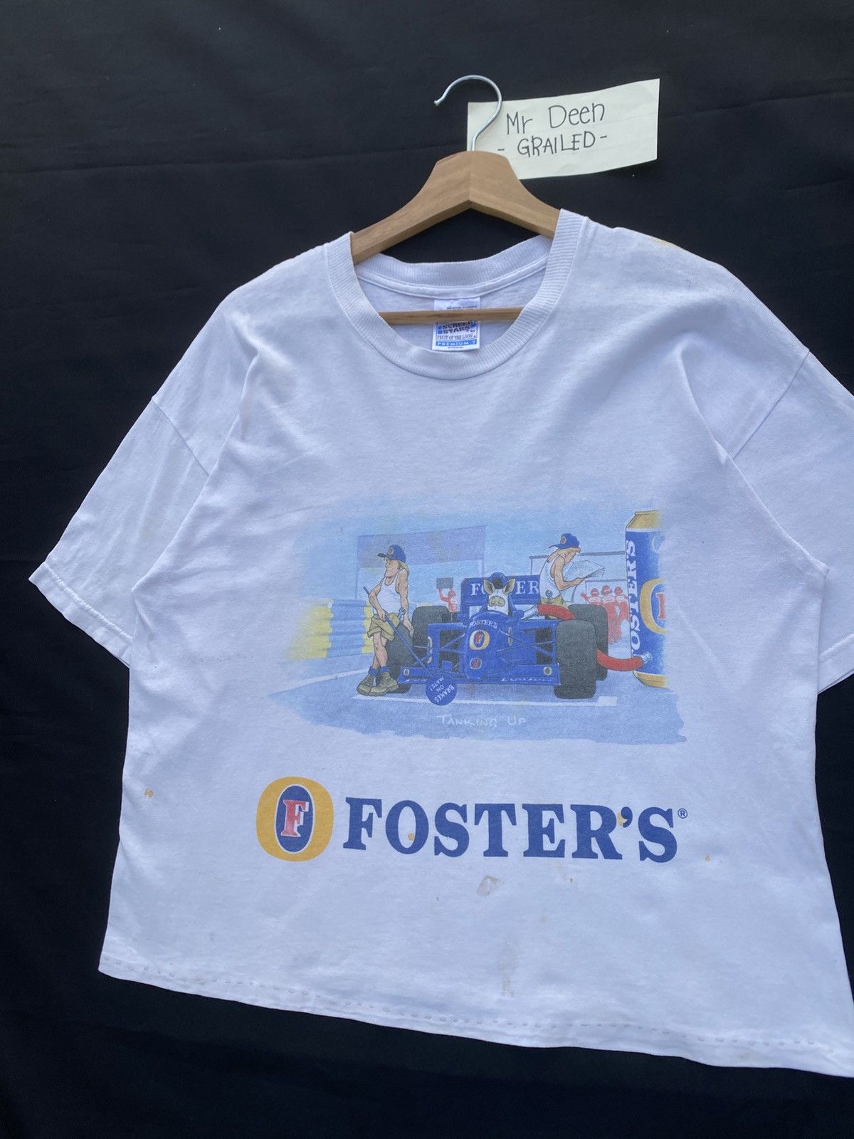 Vintage Rare Vintage 90s Foster’s Formula One Racing Team Tshirt Size US M / EU 48-50 / 2 - 6 Thumbnail