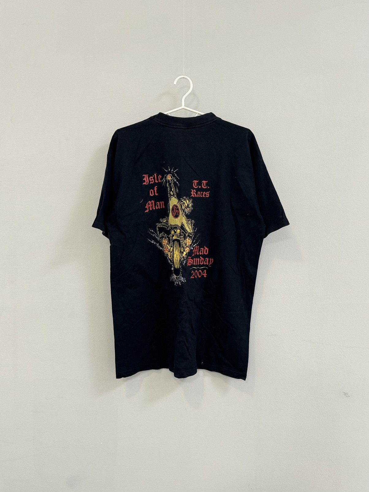 Band Tees Vintage Y2K Black Mad Sunday Motorcycle Graphic Tshirt Size US L / EU 52-54 / 3 - 5 Thumbnail