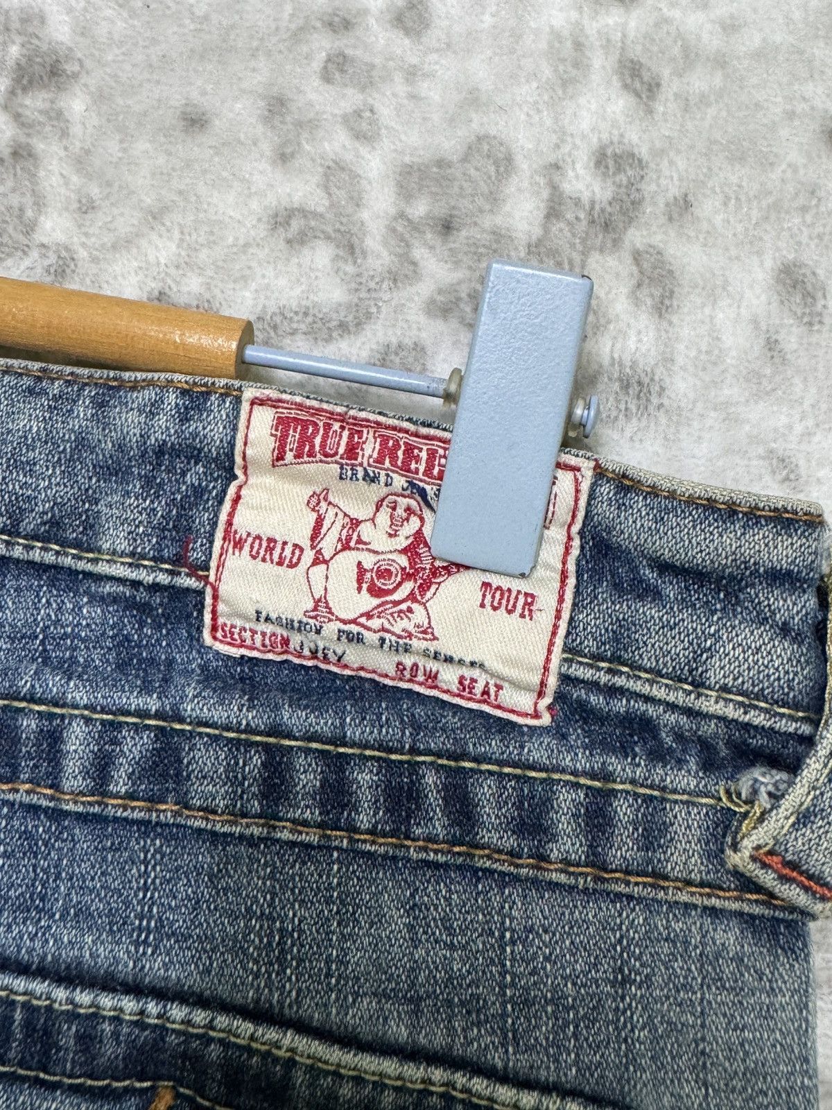 True Religion Flared True Religion Joey Distressed Boot Cut Low Rise Denim Size US 30 / EU 46 - 13 Thumbnail