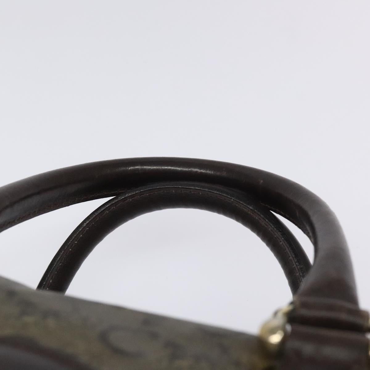 Celine CELINE C Sulky Hand Bag Pvc Dark Brown Gold Size ONE SIZE - 8 Thumbnail