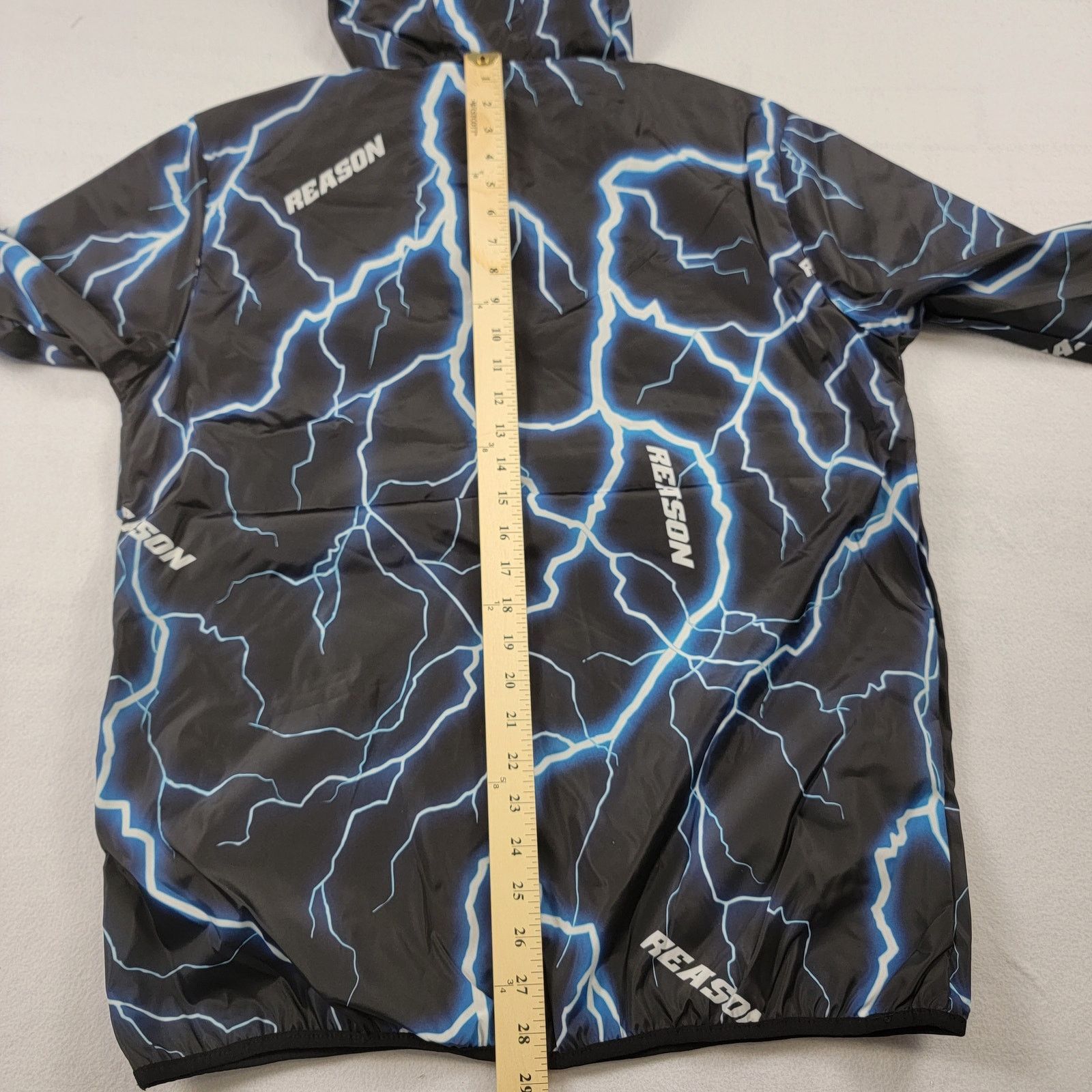 Reason Reason x Vintage Reflective Lightning Windbreaker Sz M (567) Size US M / EU 48-50 / 2 - 8 Thumbnail