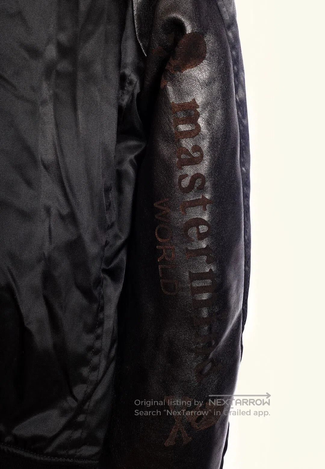 Mastermind Japan Black Satin Bomber Jacket with Skull Patch. Size US S / EU 44-46 / 1 - 3 Thumbnail