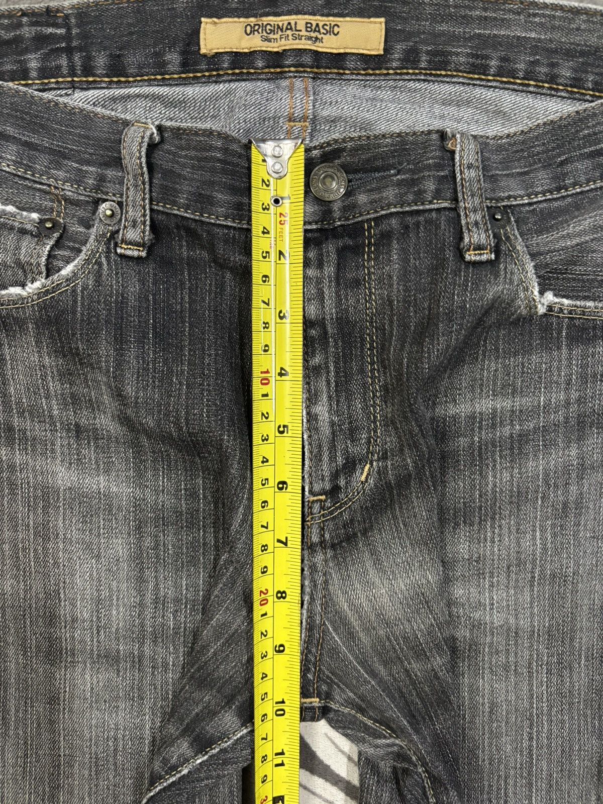 Undercover × Uniqlo Vintage Uniqlo S001 Faded Washed Slim Straight Jeans Size US 32 / EU 48 - 15 Thumbnail
