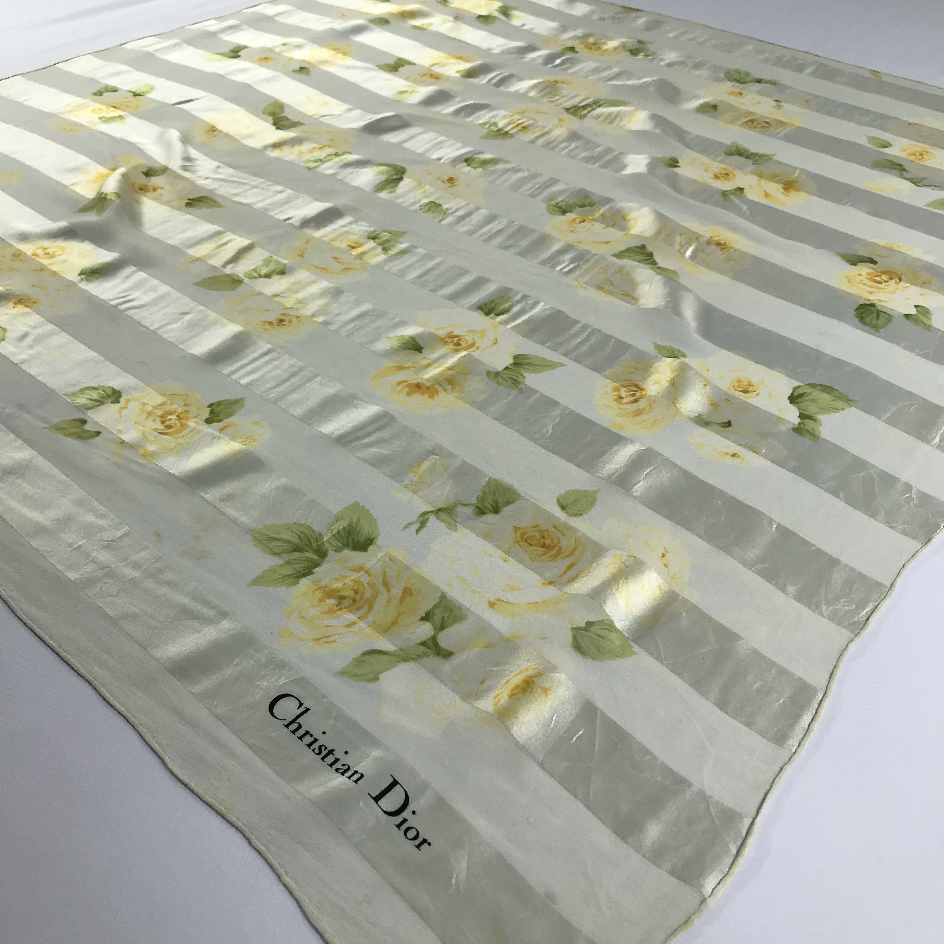 Vintage Vintage Christian Dior Silk Scarf Size ONE SIZE - 3 Thumbnail