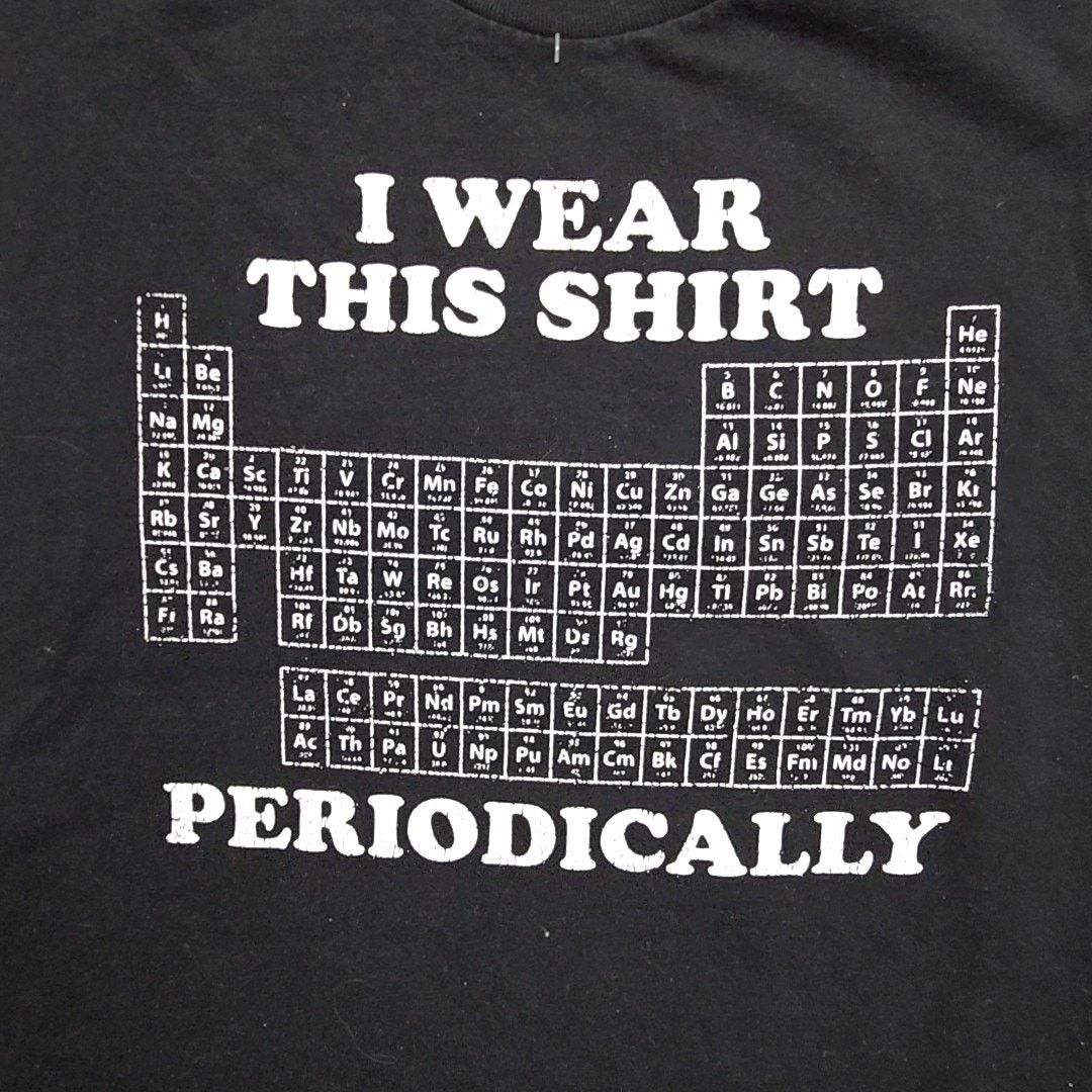 Other Funny Periodic Table Black Sleeveless XL Science Humor Tee Size US XL / EU 56 / 4 - 2 Thumbnail