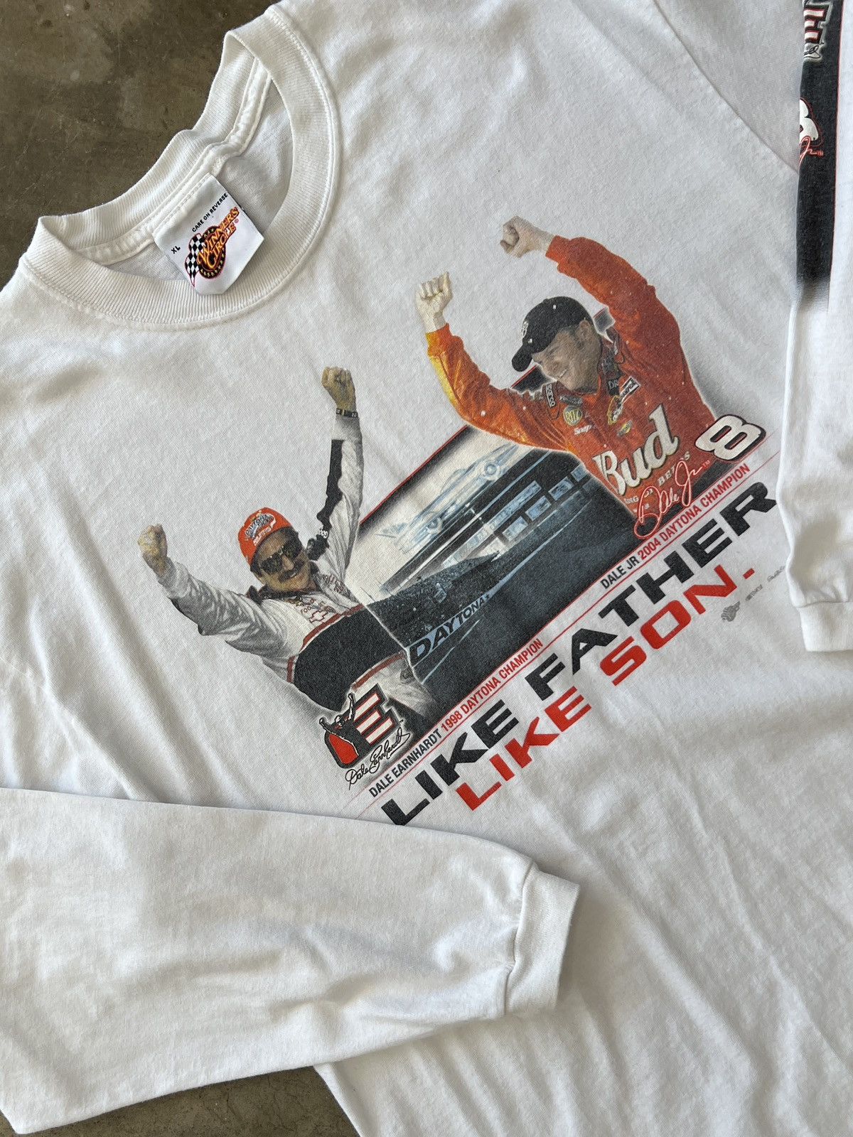 NASCAR × Vintage Vintage NASCAR 1998 Dale Earnhardt Dale Jr Father Son Tee XL Size US XL / EU 56 / 4 - 1 Thumbnail