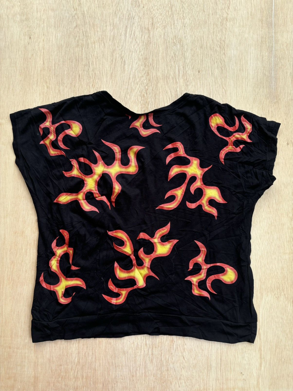 20471120 × If Six Was Nine × Japanese Brand Y2k Fire Ifsixwasnine Punk style Tshirt Size M / US 6-8 / IT 42-44 - 3 Thumbnail