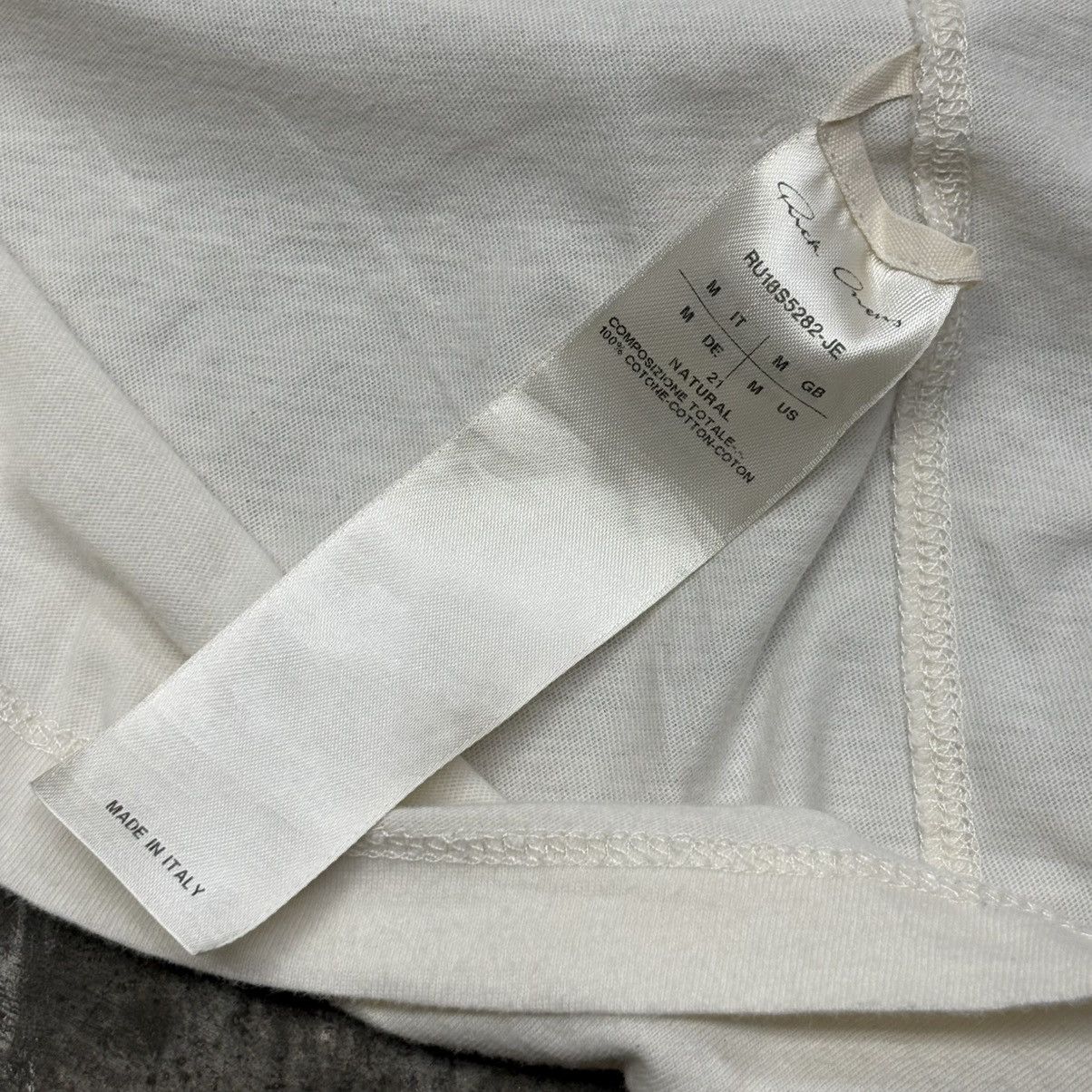 Rick Owens Rick Owens S/S 18 “Dirt” JUMBO TEE Size US M / EU 48-50 / 2 - 8 Thumbnail