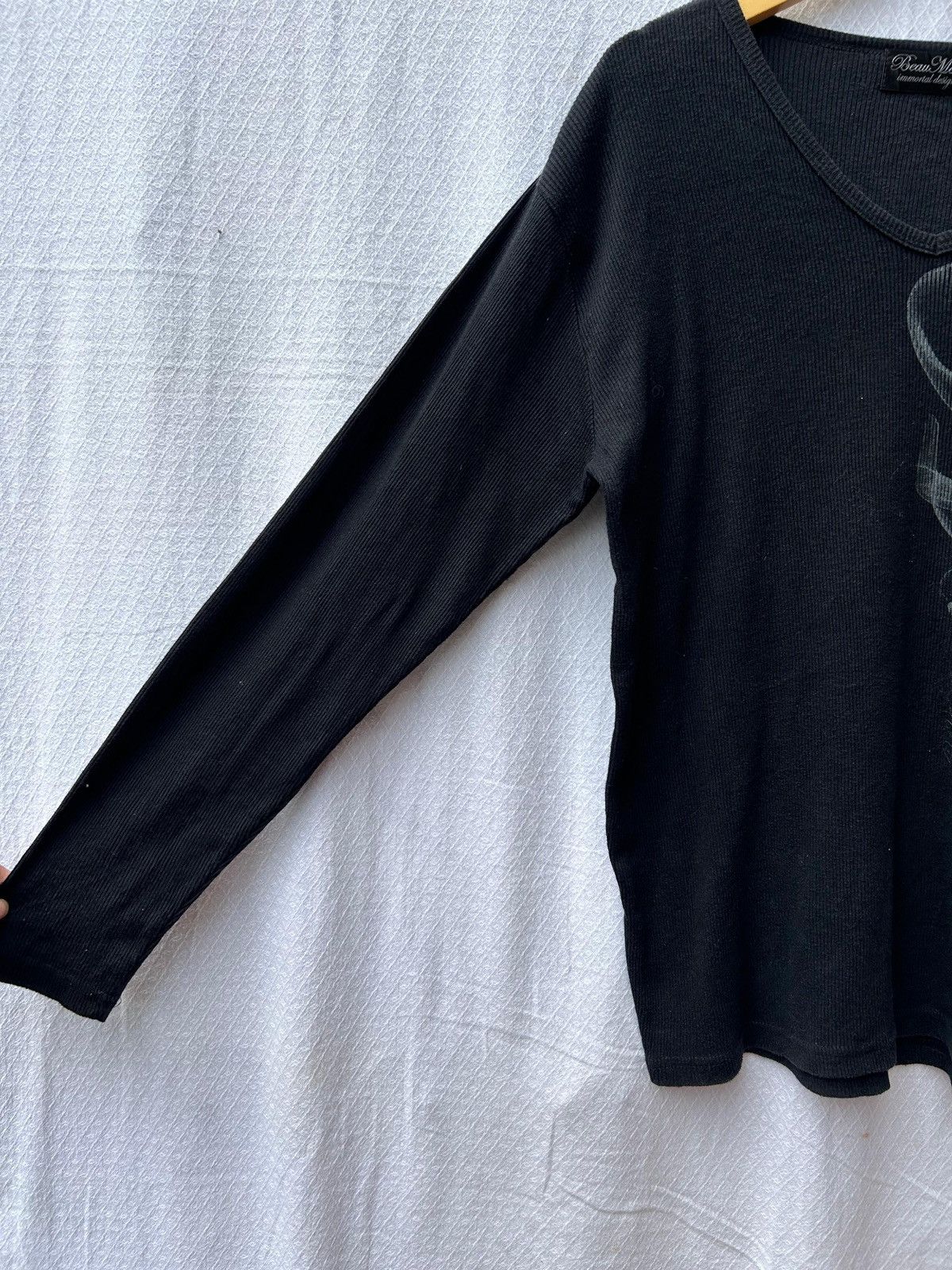 Japanese Brand × Vintage Beaumere Japanese style poem smoke longsleeve Size US M / EU 48-50 / 2 - 5 Thumbnail