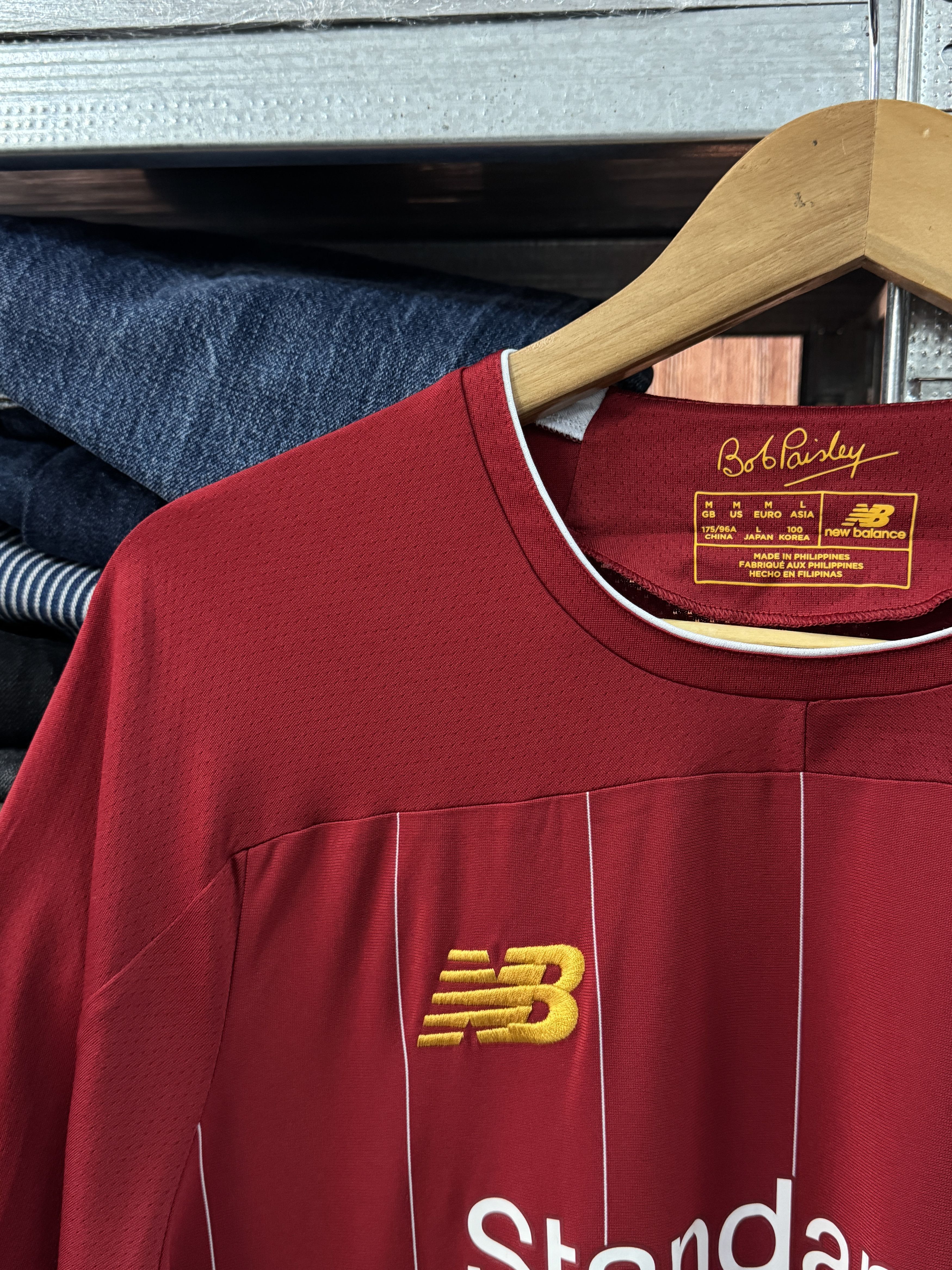 New Balance 2019/20 LIVERPOOL New Balance Home Long Sleeves Jersey Kit Size US M / EU 48-50 / 2 - 3 Thumbnail