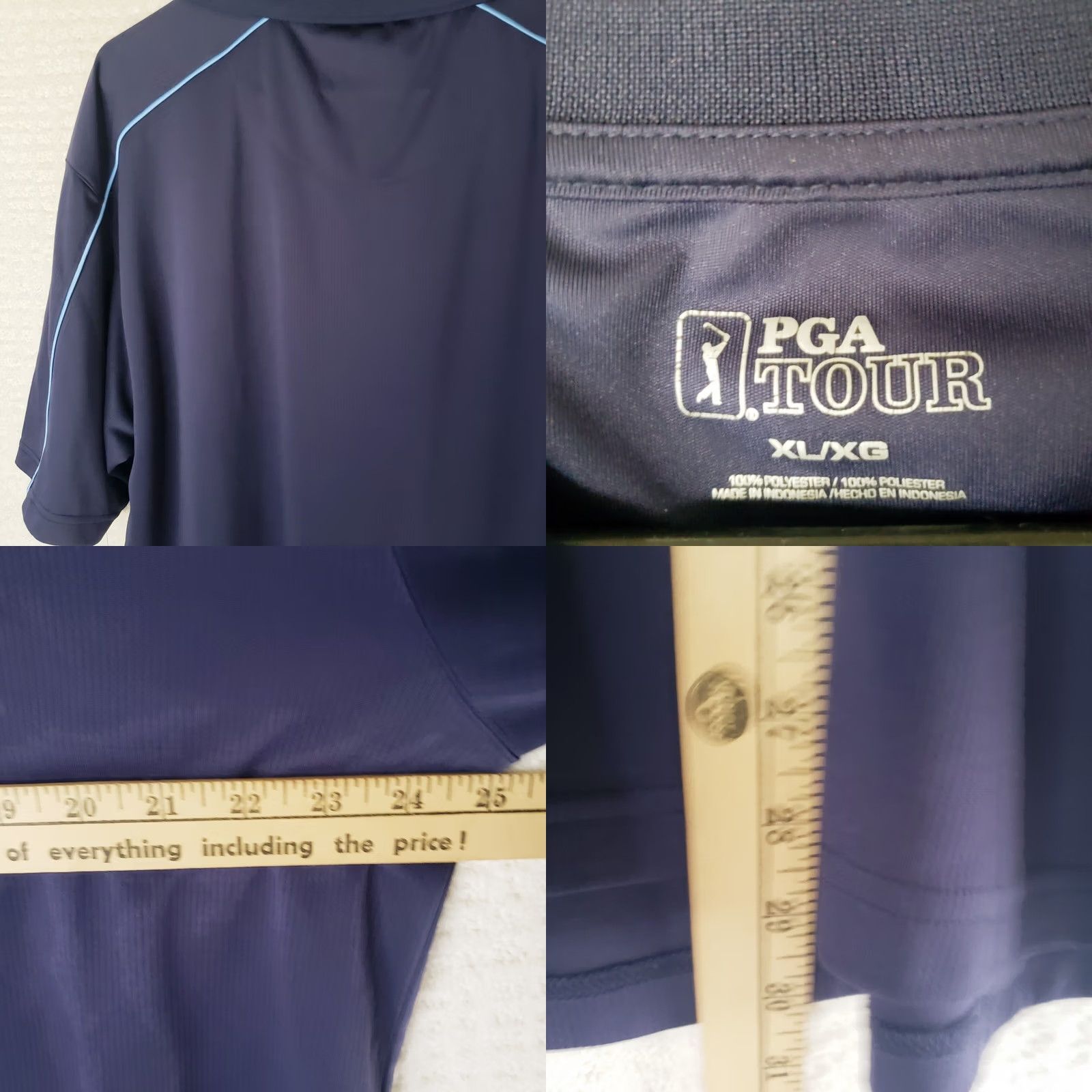 PGA Tour PGA Tour Blue Polo Shirt Men's XL Short Sleeve North Carolina Tarhills Logo Golf Size US XL / EU 56 / 4 - 9 Thumbnail