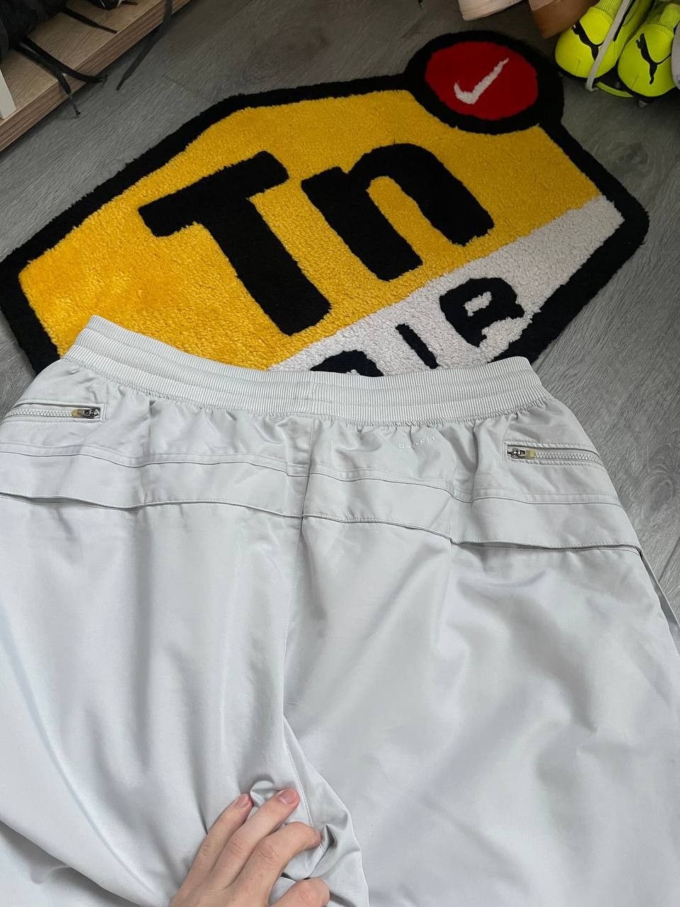 Nike × Streetwear × Vintage vintage croped nike rare 90s big logo sweatpants Size US 34 / EU 50 - 9 Thumbnail